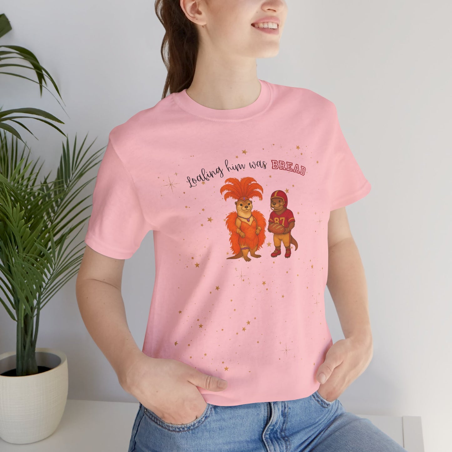 Loafing him was Bread Otters Tee, Quirky T-Shirt, Perfect for Music Lovers, Animal Lovers Gift, Casual Wear, Summer Fun