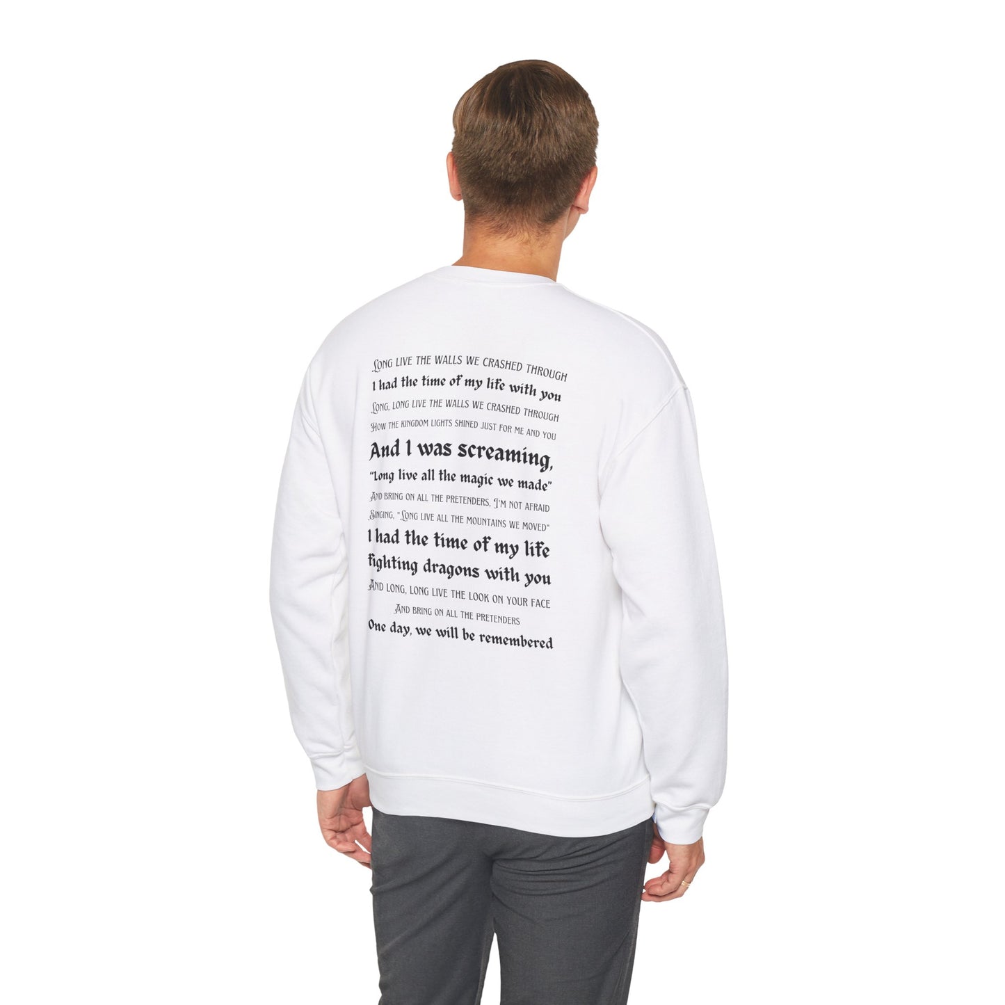 Custom Dates and Surprise Songs - Stage Flowers - Long Live - Unisex Heavy Blend™ Crewneck Sweatshirt