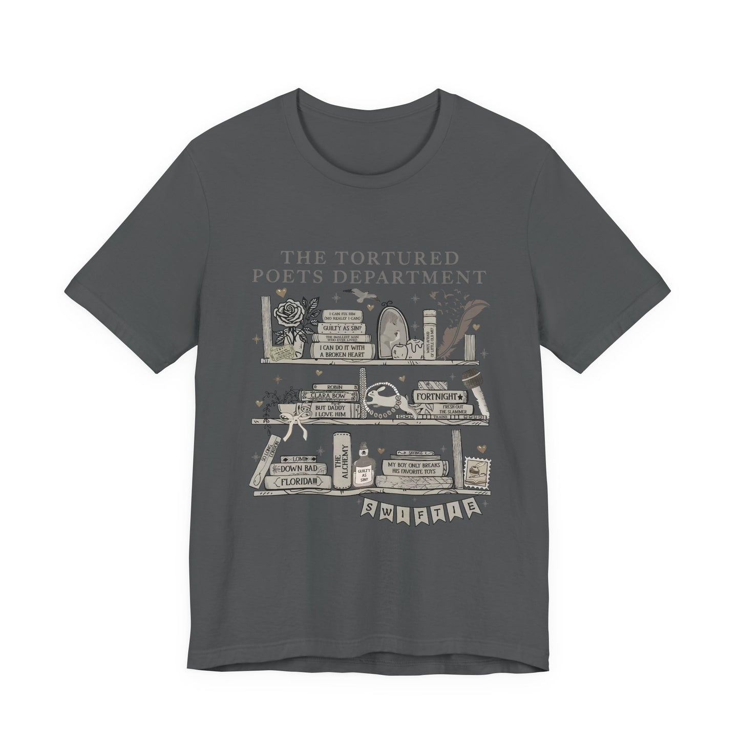 Poet's Bookshelf - Unisex Bella Canvas Jersey Short Sleeve Tee