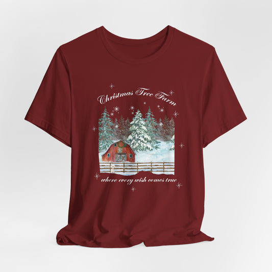 Tree Farm Wishes - Unisex Jersey Short Sleeve Tee