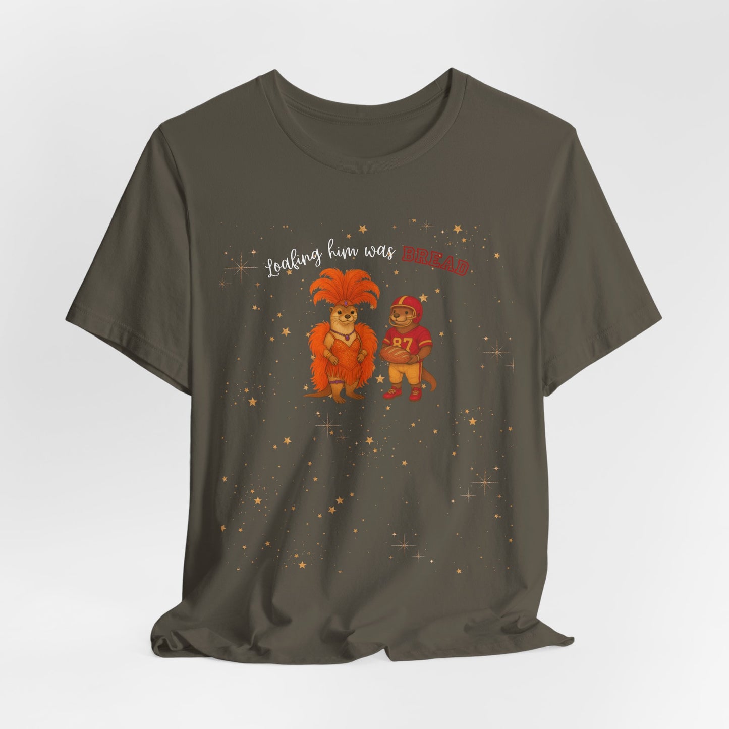 Loafing him was Bread Otters Tee, Quirky T-Shirt, Perfect for Music Lovers, Animal Lovers Gift, Casual Wear, Summer Fun