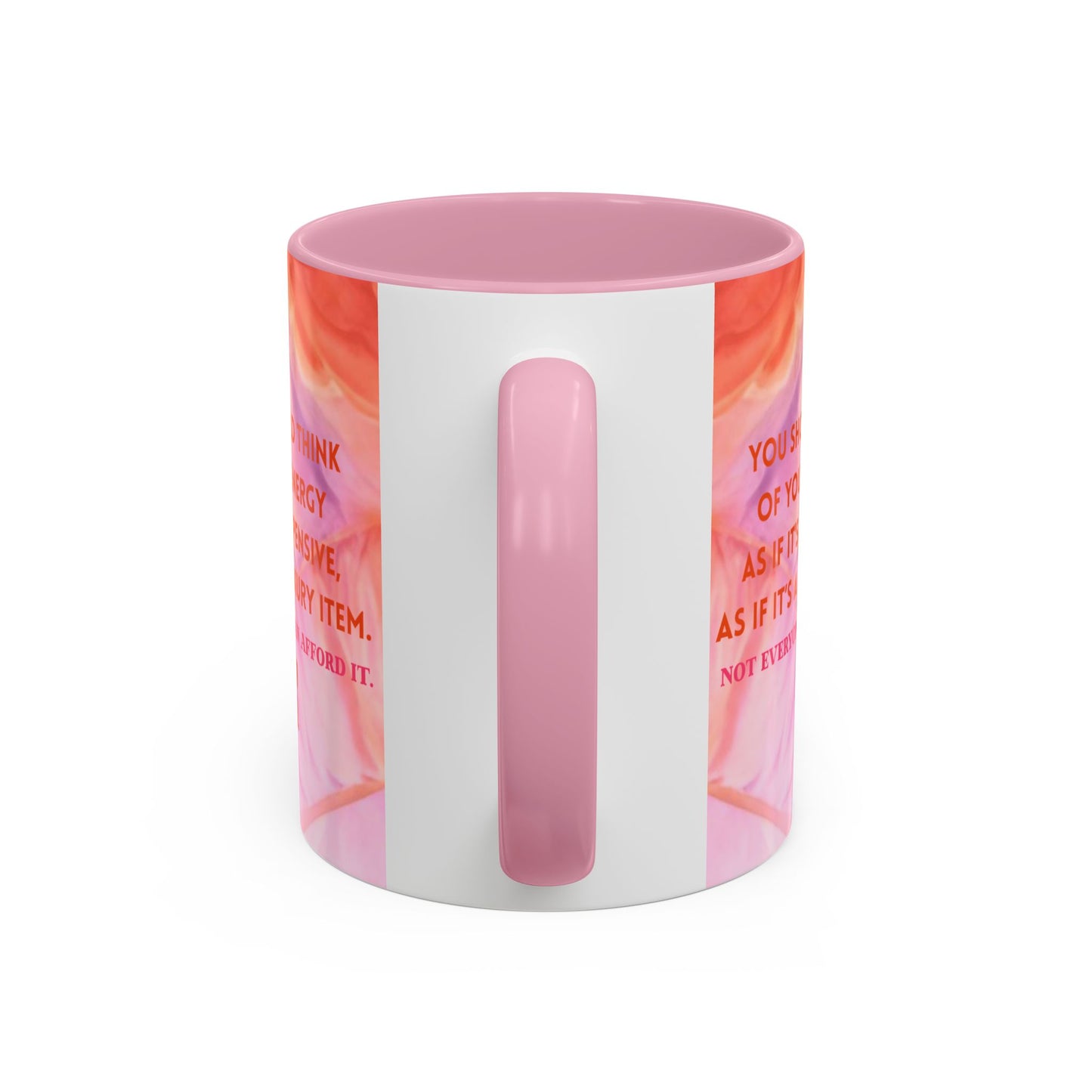 Colorful Luxury Energy Inspirational Mug, Motivational Coffee Cup, Unique Gift, Office Decor, Self-Care Reminder