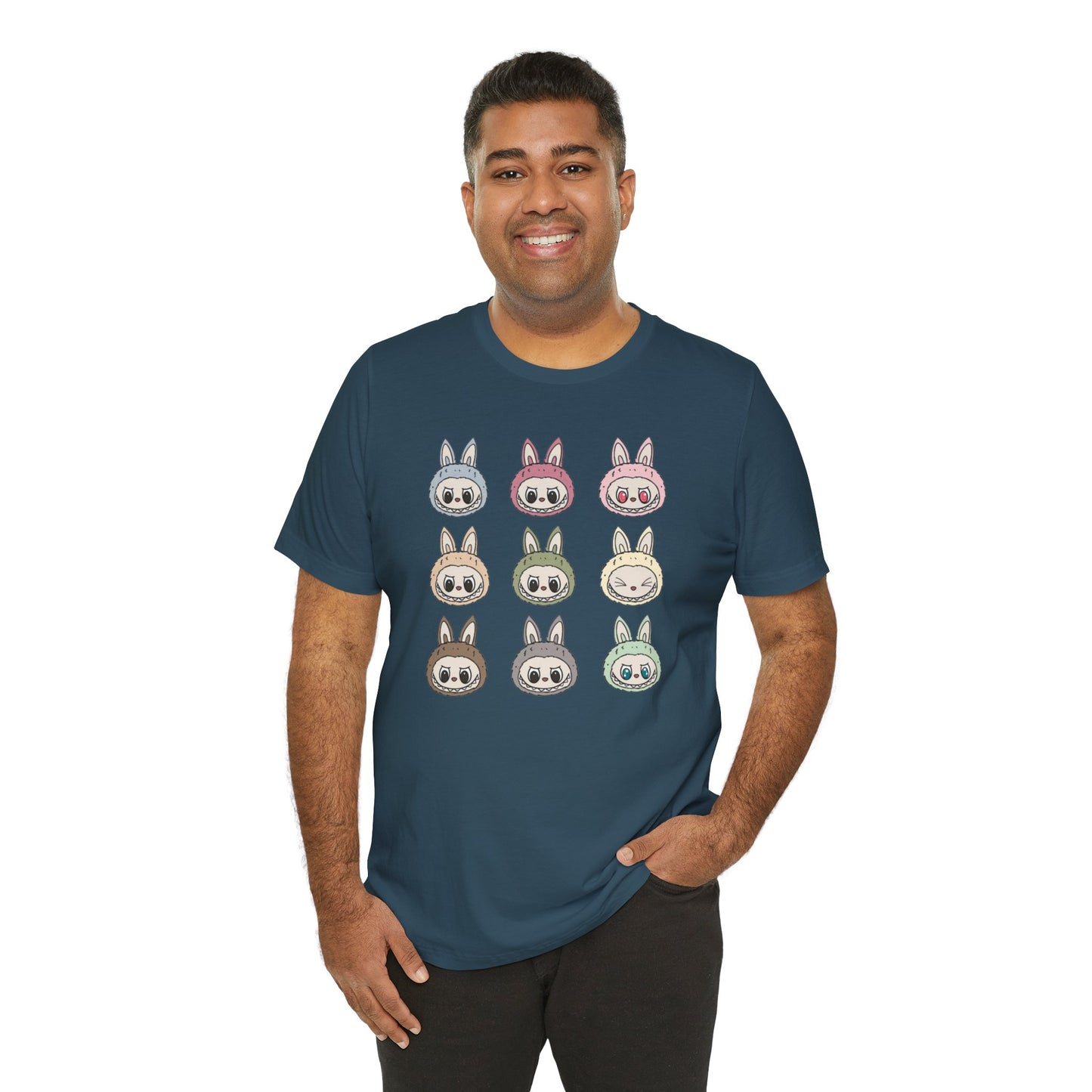 Character Faces Unisex Bella Canvas Tee, Graphic T-Shirt, Spring Fashion, Gift for Animal Lovers, Casual Wear
