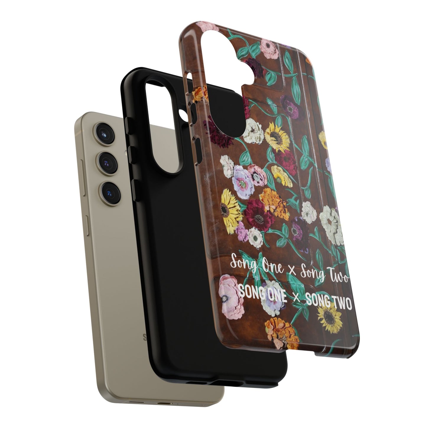 CUSTOMIZABLE with Surprise Song Titles - Surprise Song Floral Piano - Tough Cases