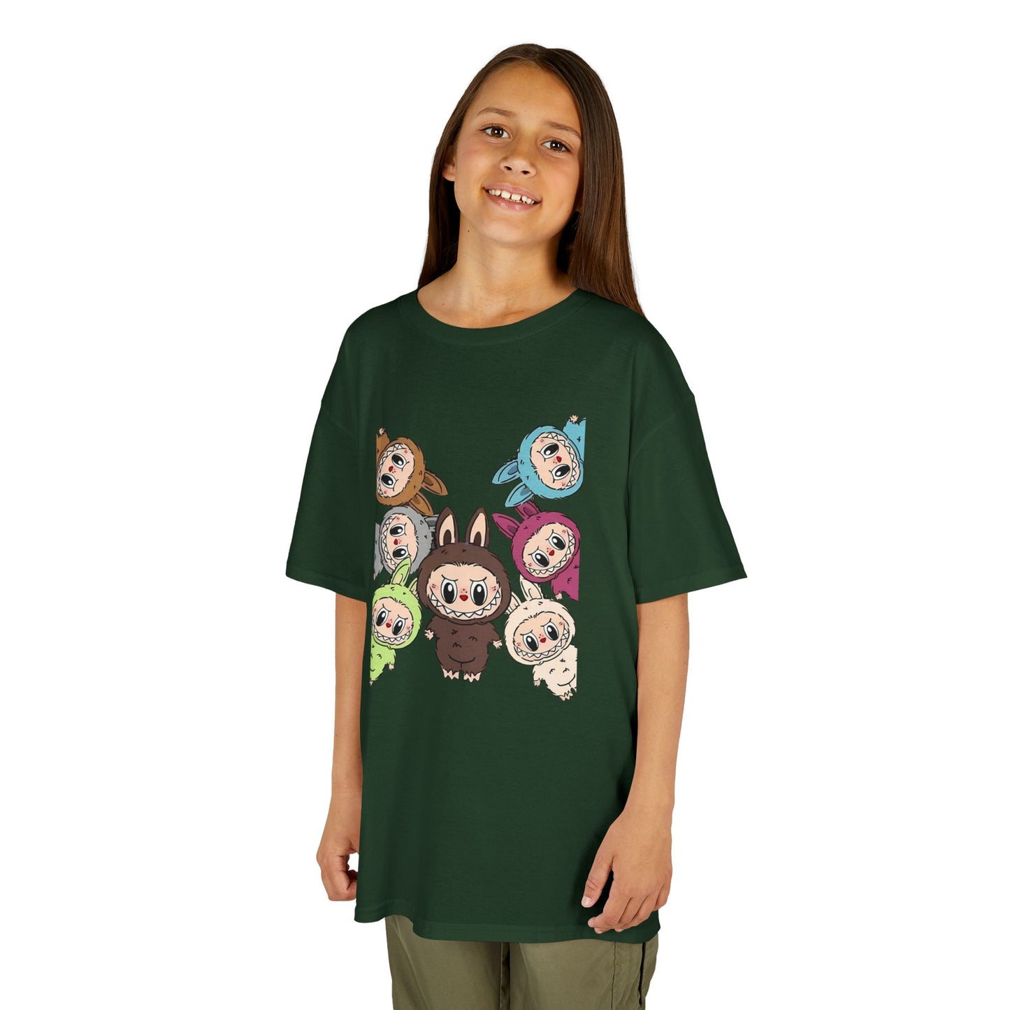 KIDS Adorable Labubu Tee, Fun Graphic Shirt for Boys & Girls, Perfect for Playdates, Birthdays, Family Events, Gifts