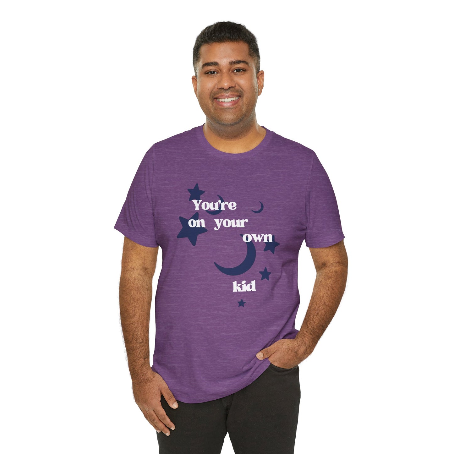 You're On Your Own Kid T-Shirt — Vintage Moon & Stars Graphic Tee