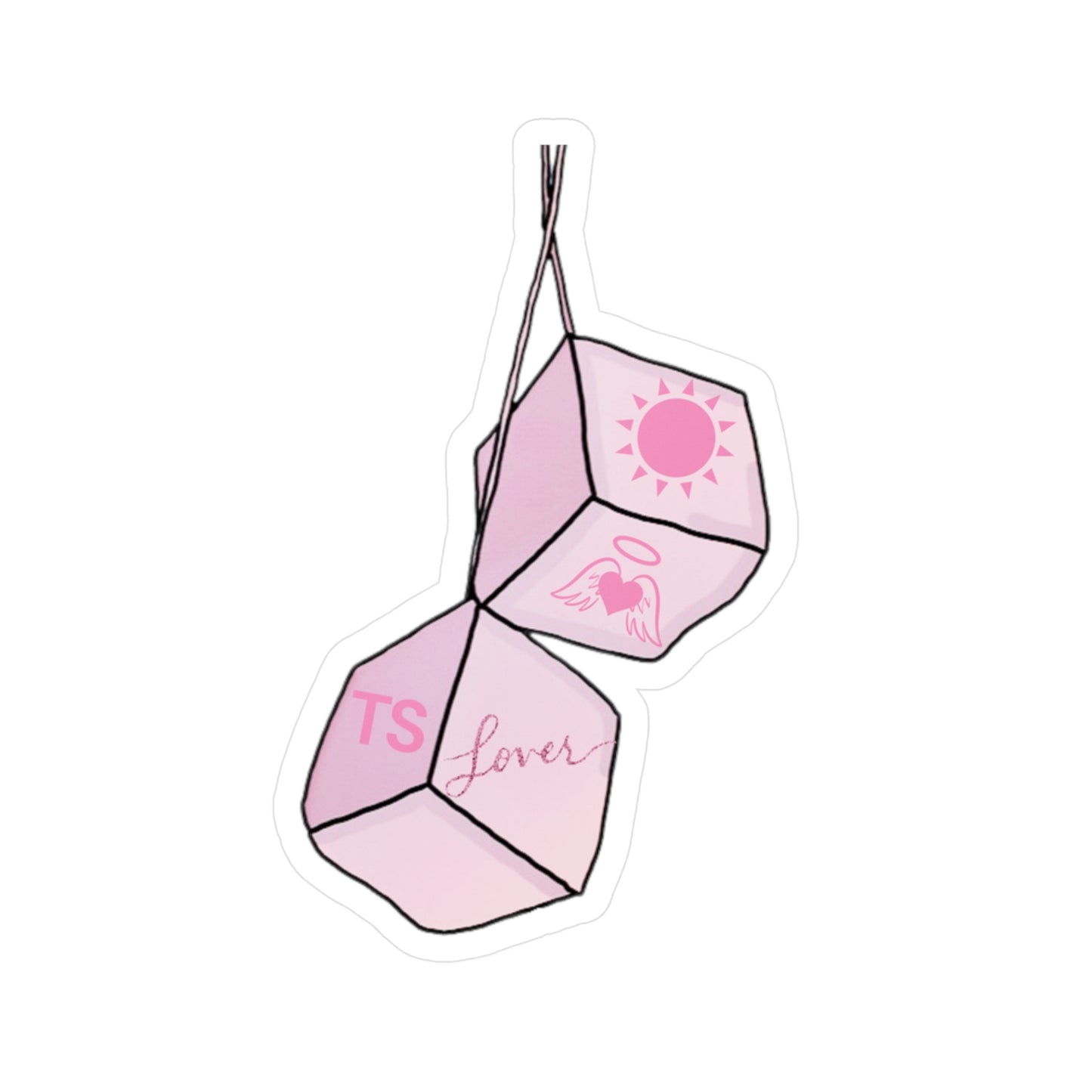 Lover Inspired Dice Vinyl Sticker