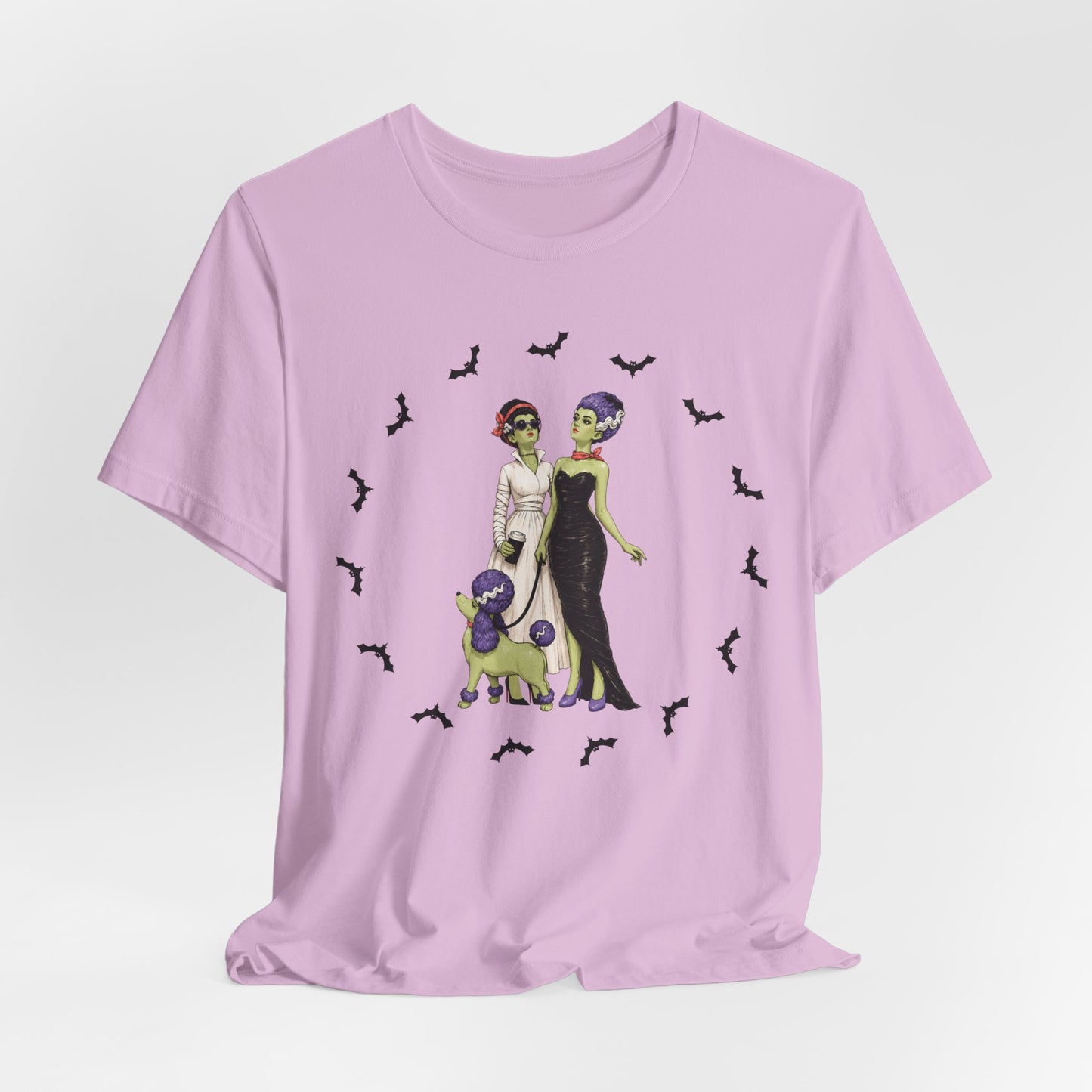 Monster Brides - Gothic Dog Walk Tee — Lesbian Couple Shirt