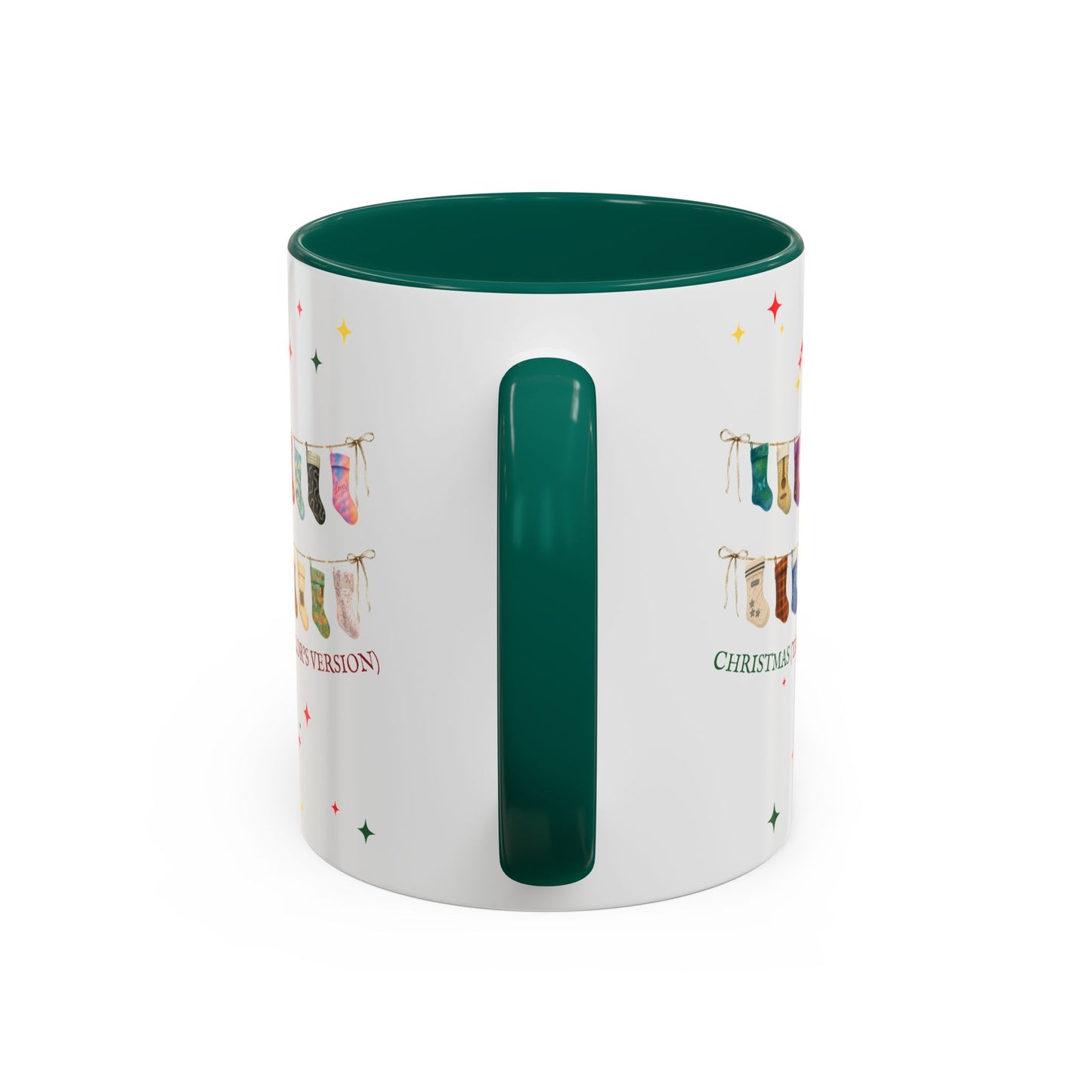 Christmas Stocking Mug — "Christmas (TV)" Colorful Holiday Coffee Cup (11oz)