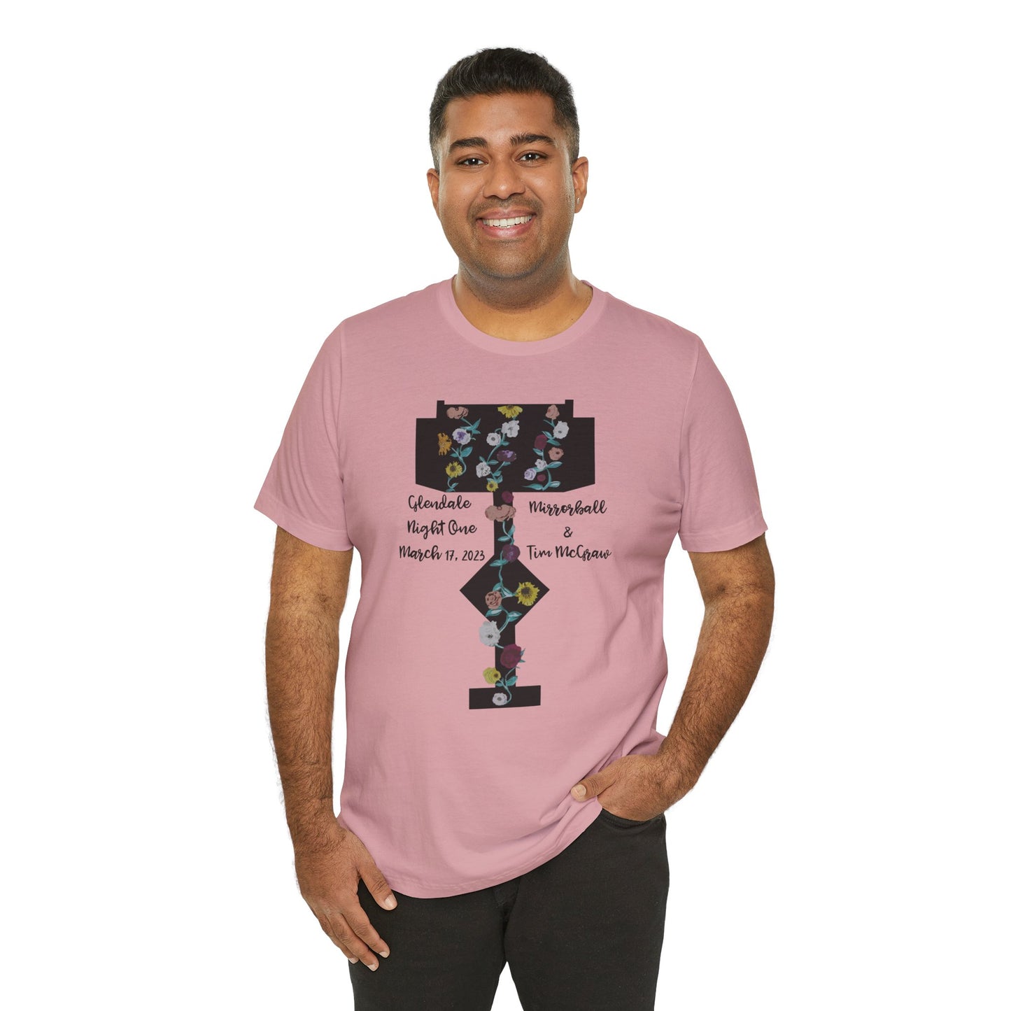 Custom Dates and Surprise Songs - Stage Flowers - Long Live - Unisex Jersey Short Sleeve Tee