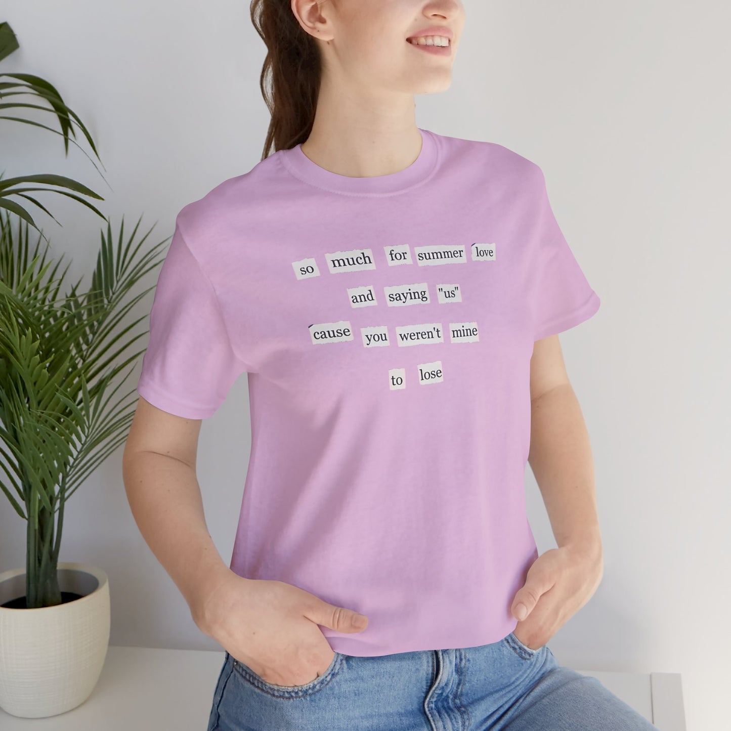 So Much for Summer Love Bella Canvas Unisex Tee, Perfect Gift for Swifties, Trendy Summer Wear, Soft Cotton T-Shirt, Positive Vibe Apparel