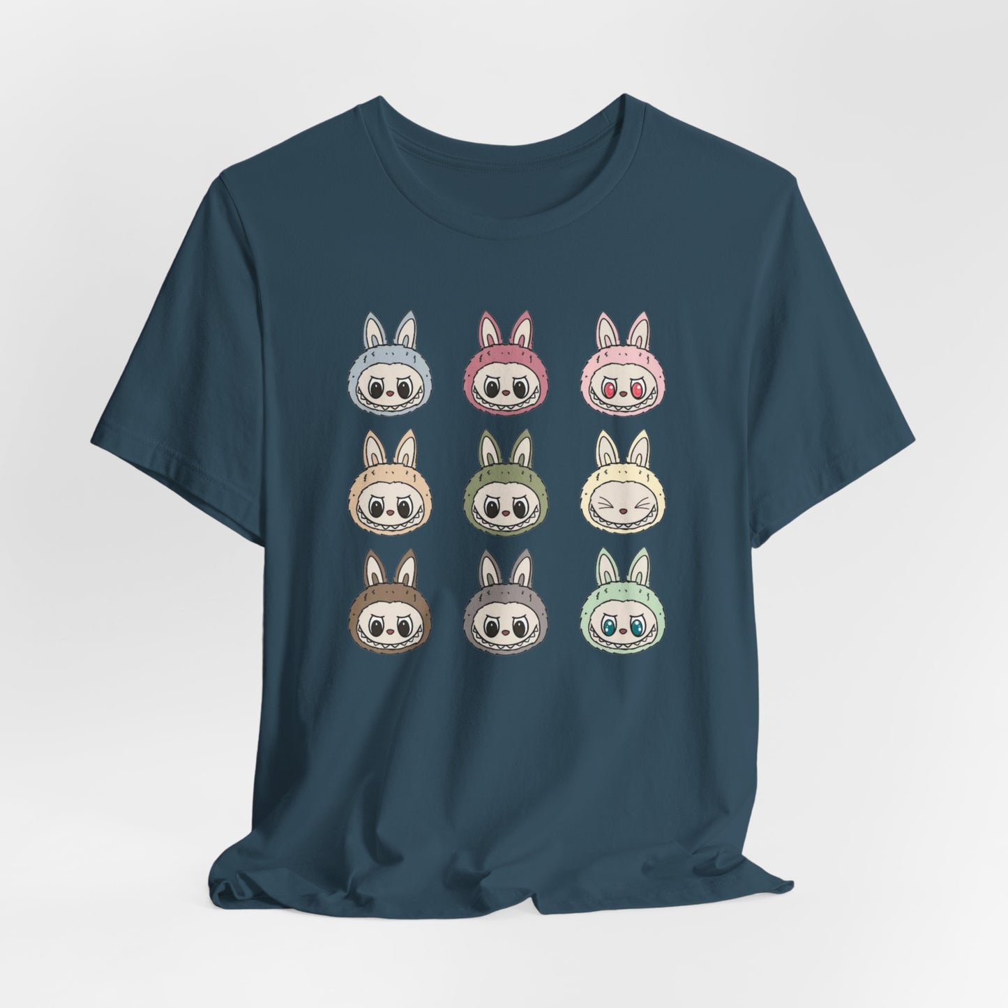 Character Faces Unisex Bella Canvas Tee, Graphic T-Shirt, Spring Fashion, Gift for Animal Lovers, Casual Wear