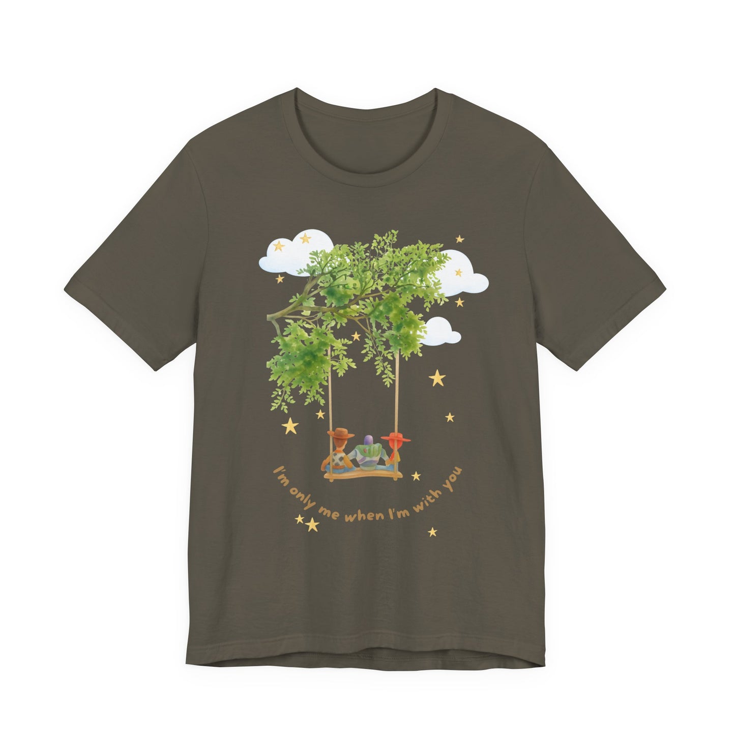 Tree Swing Cute Illustration Tee — I'm only me when I'm with you