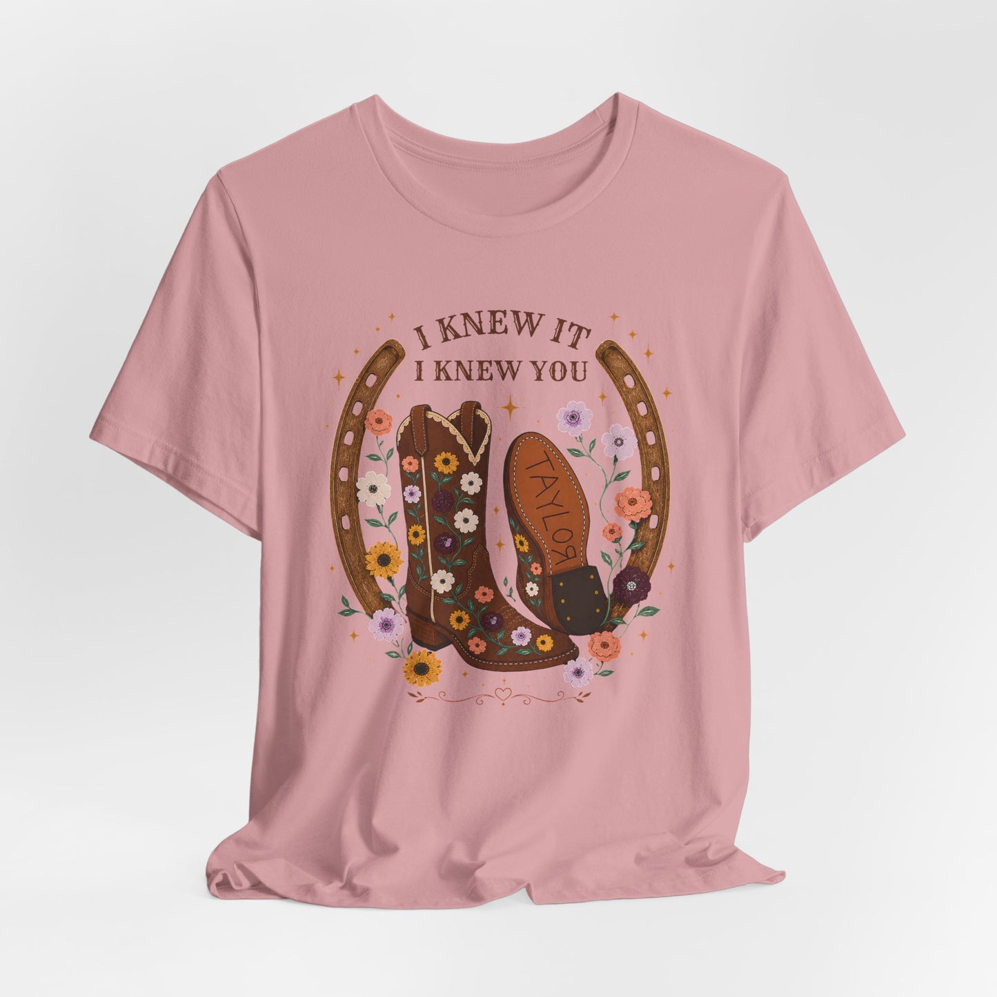 I Knew It I Knew You Cowboy Boots Tee