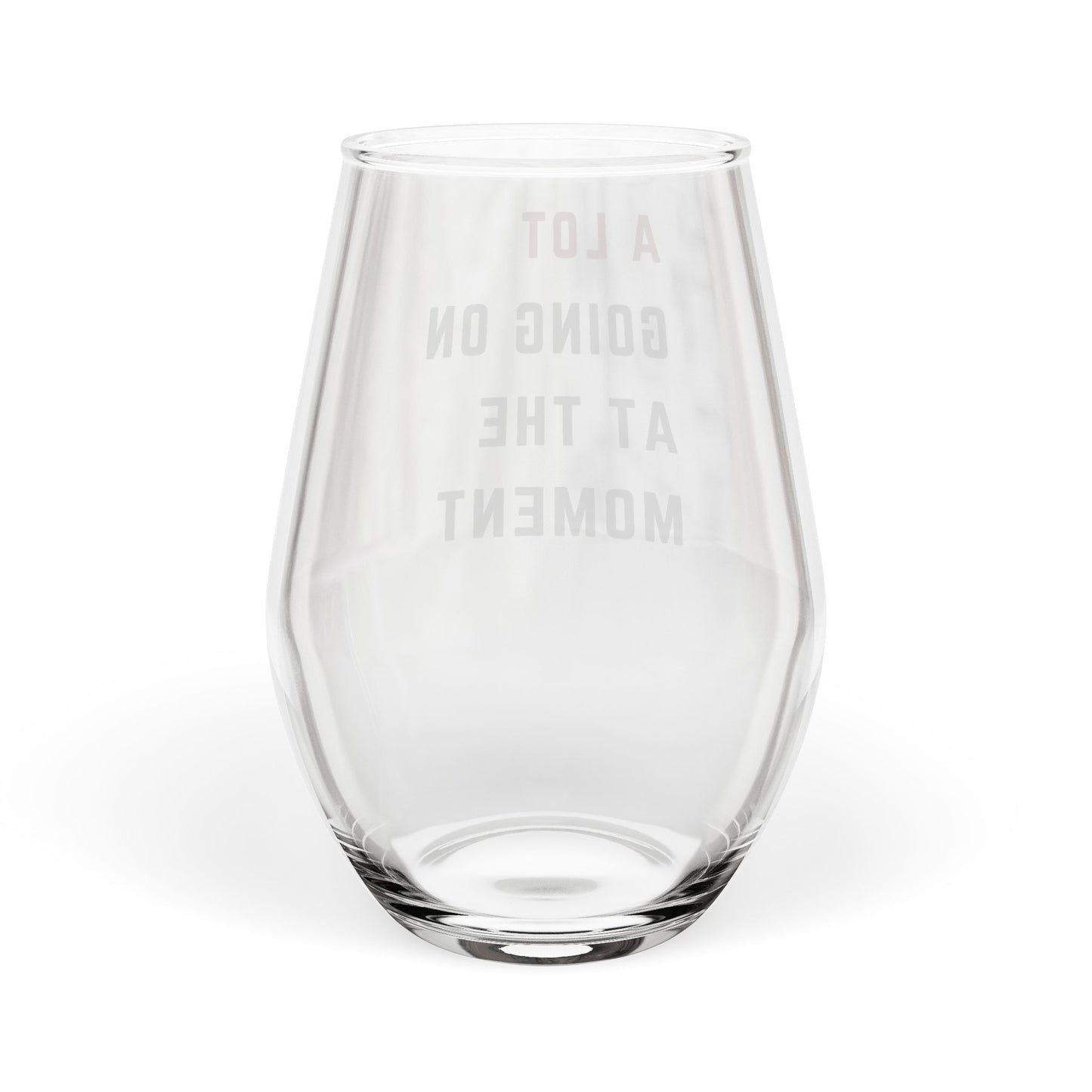 Stemless Wine Glass - A Lot Going On, 11.75oz