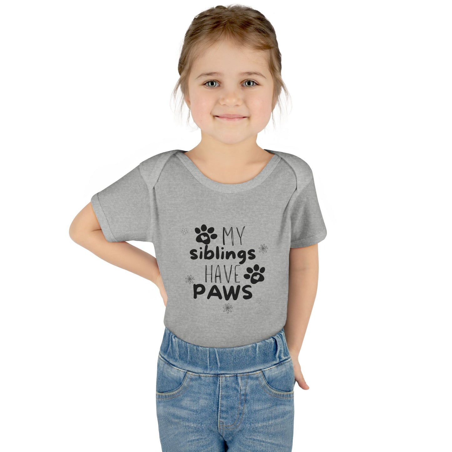 My siblings have paws Bodysuit, Cute Infant Onesie, Pet Lovers Baby Outfit, Baby Shower Gift, Adorable Newborn Clothes