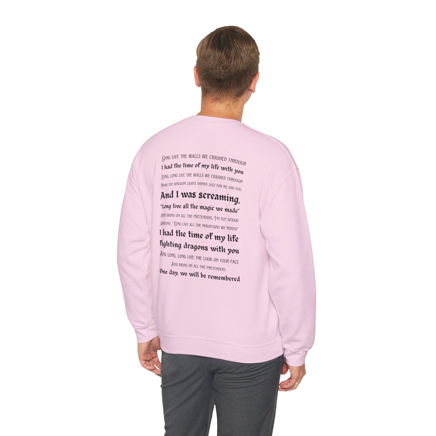 Custom Dates and Surprise Songs - Stage Flowers - Long Live - Unisex Heavy Blend™ Crewneck Sweatshirt