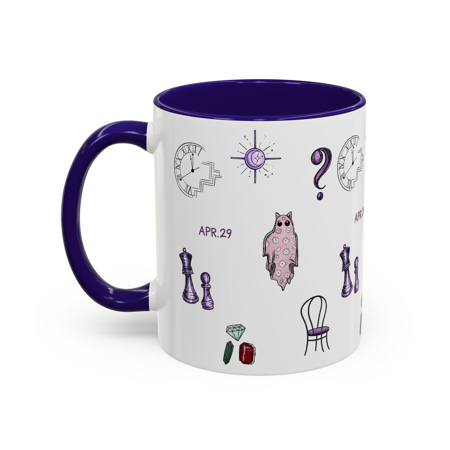 Midnights Icons Coffee Mug — Cute Illustrated Symbol Collage (11oz)