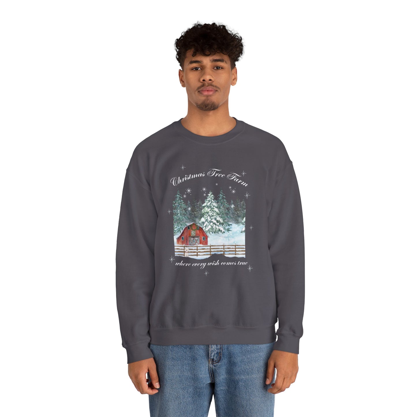 Tree Farm Wishes - Unisex Heavy Blend™ Crewneck Sweatshirt