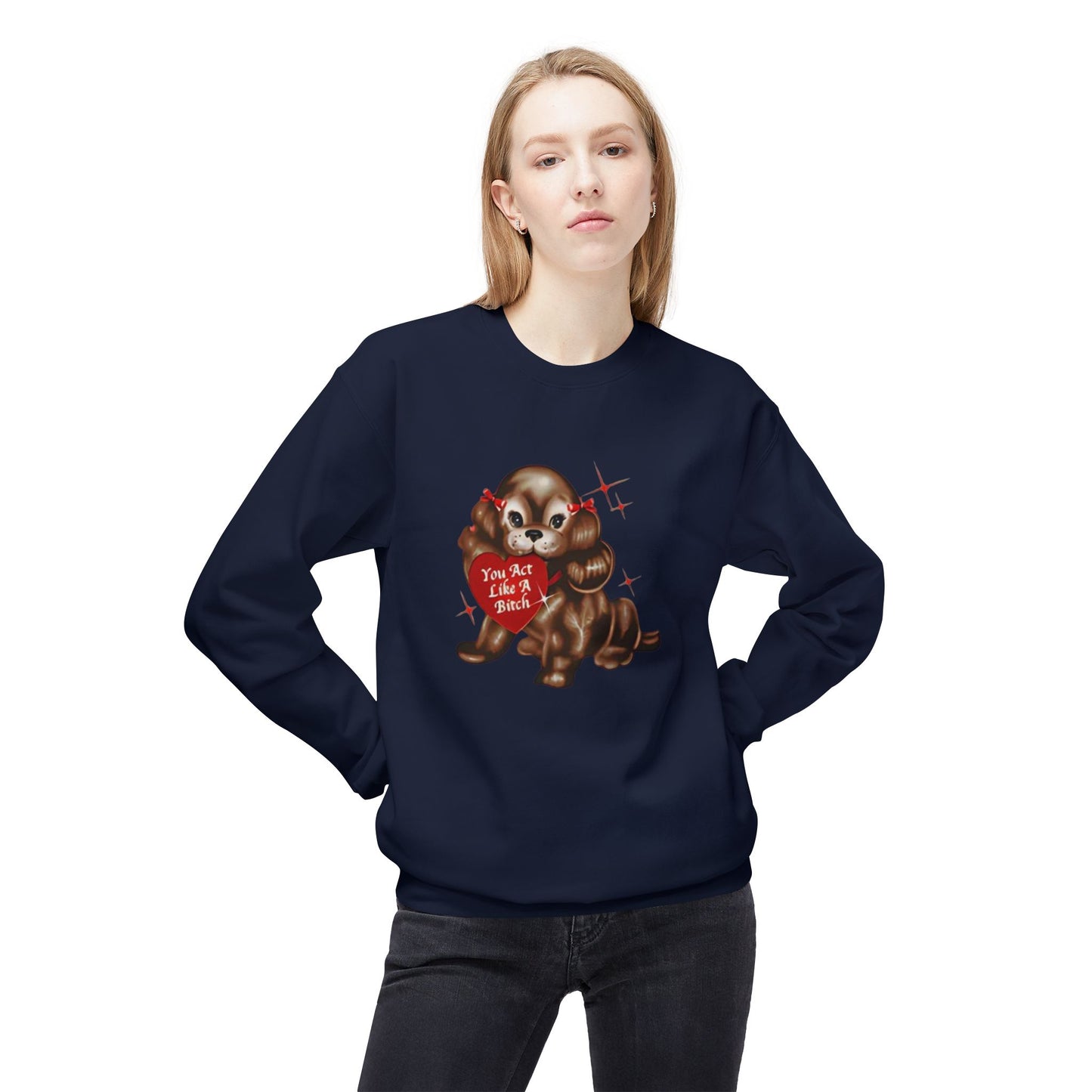 like a bitch sabrina - short n' sweet - Unisex Midweight Softstyle Fleece Crewneck Sweatshirt
