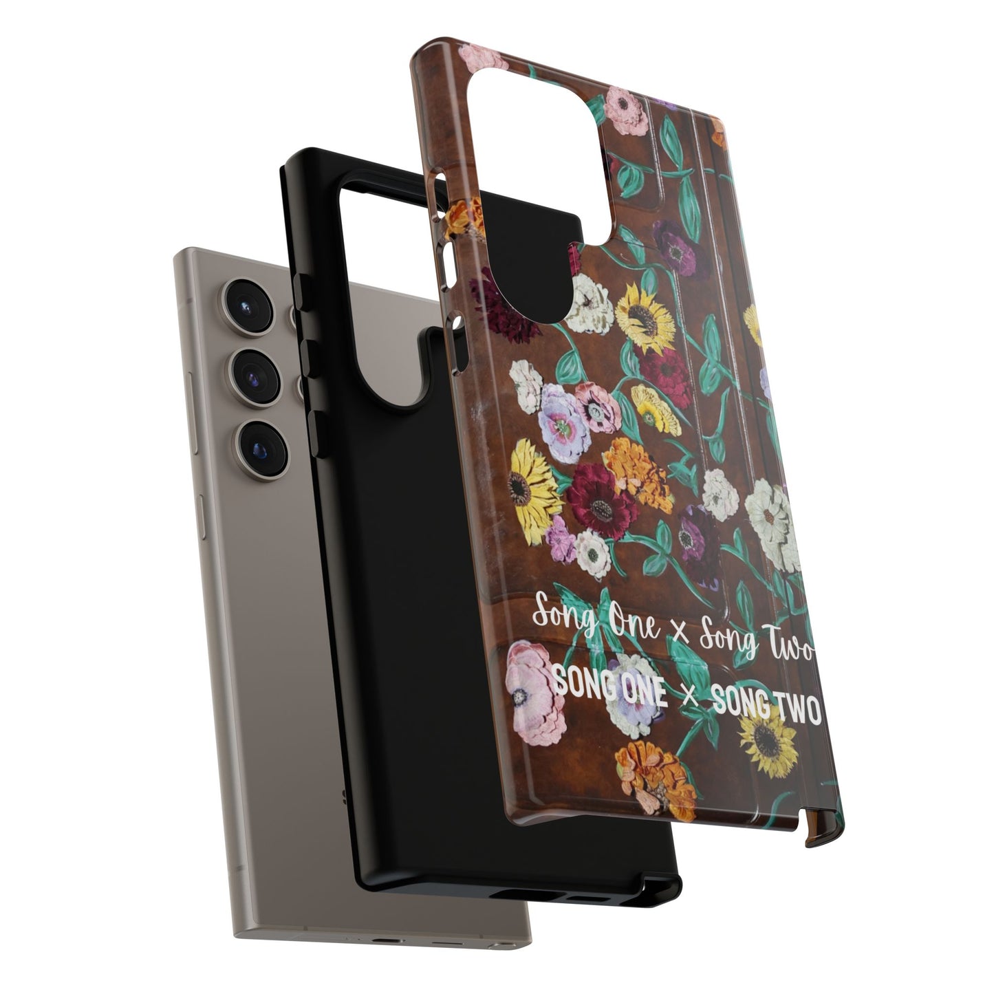 CUSTOMIZABLE with Surprise Song Titles - Surprise Song Floral Piano - Tough Cases