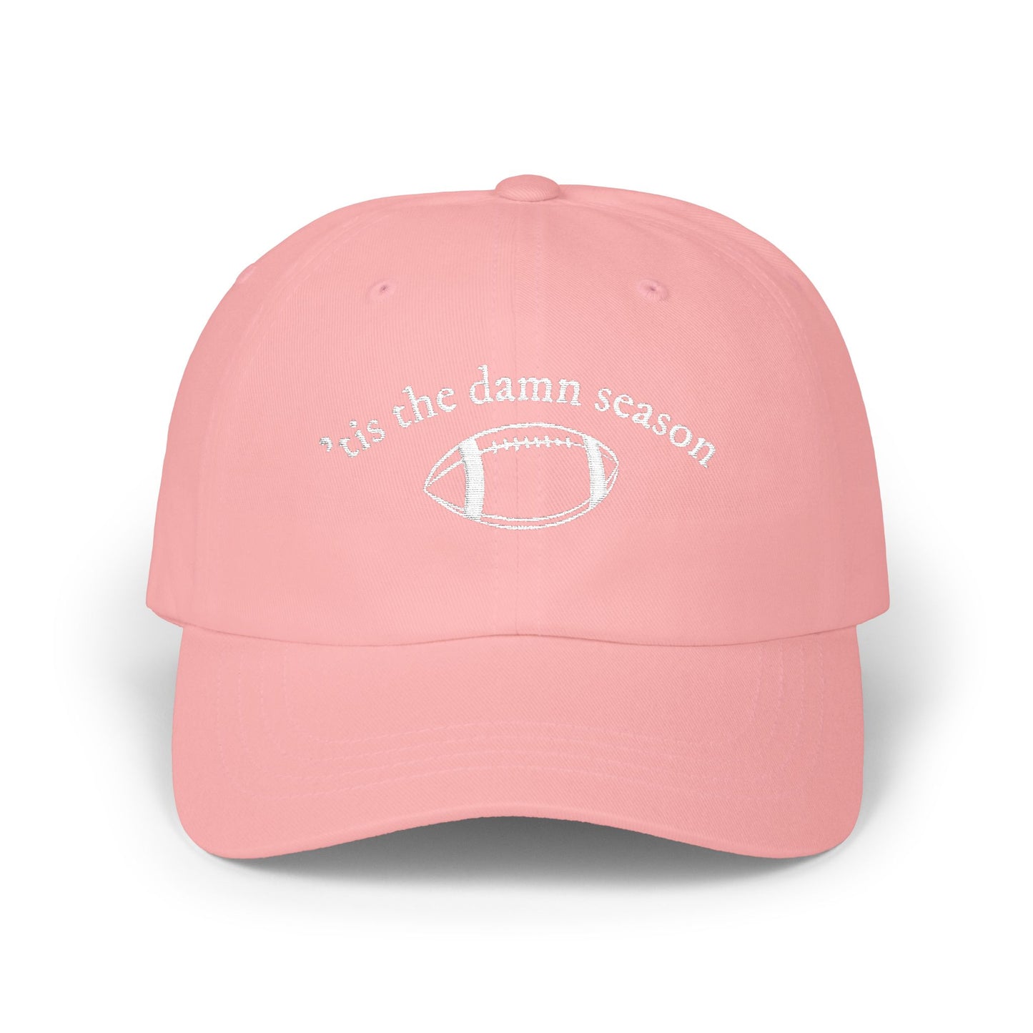 Football Dad Cap – “’Tis the Damn Season” Embroidered Classic Dad Hat