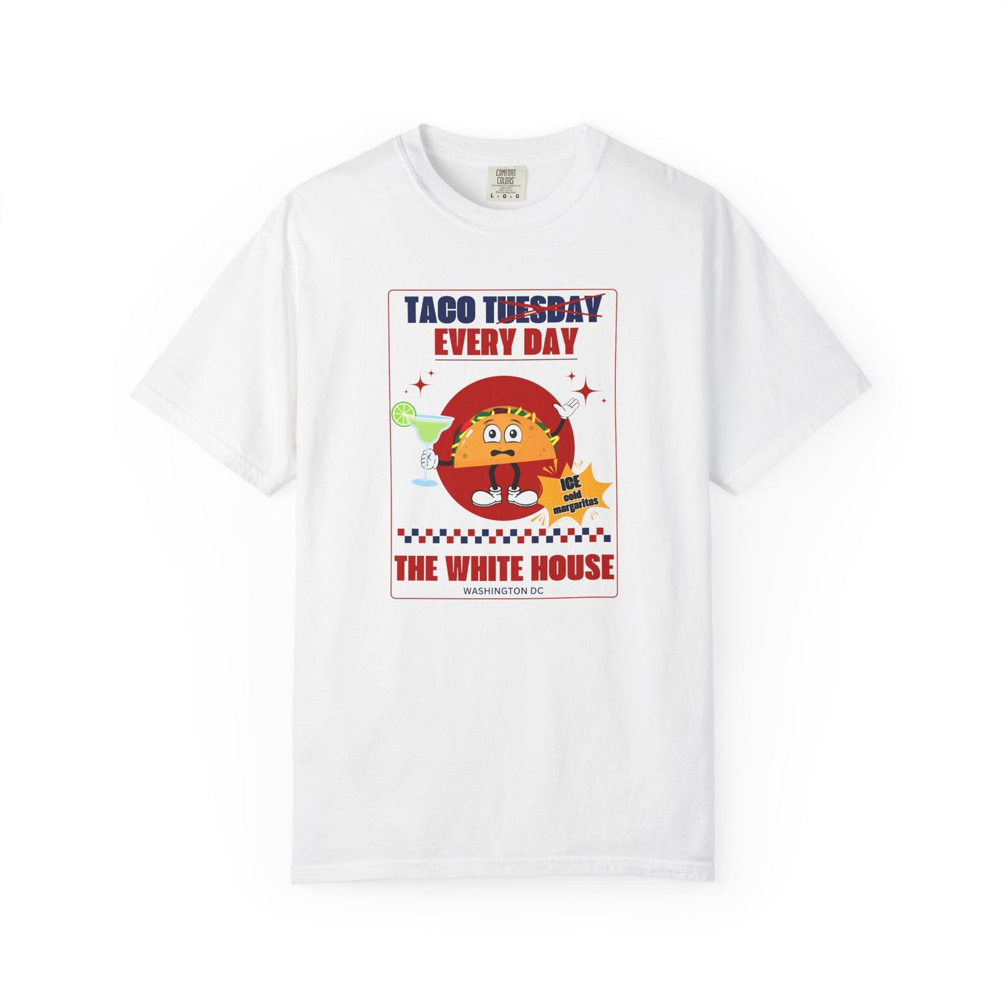 Taco Tuesday Trump Comfort Colors T-Shirt, Fun Graphic Tee, Unisex Casual Wear, Gift for Food Lovers, Everyday Apparel