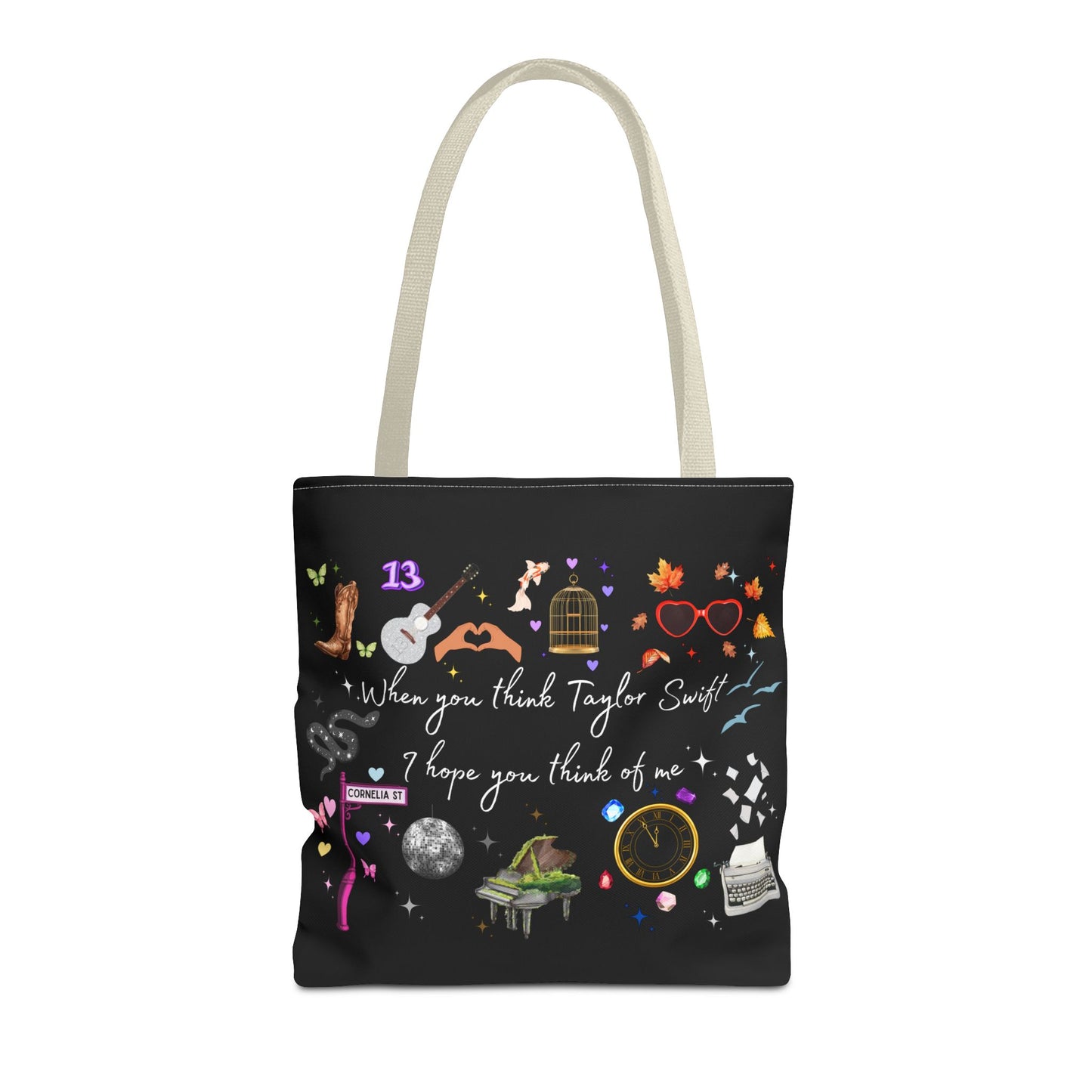 I hope you think of me Tote Bag, Music Lover Gift, Stylish Reusable Bag, Concert Accessory, Fan Merchandise