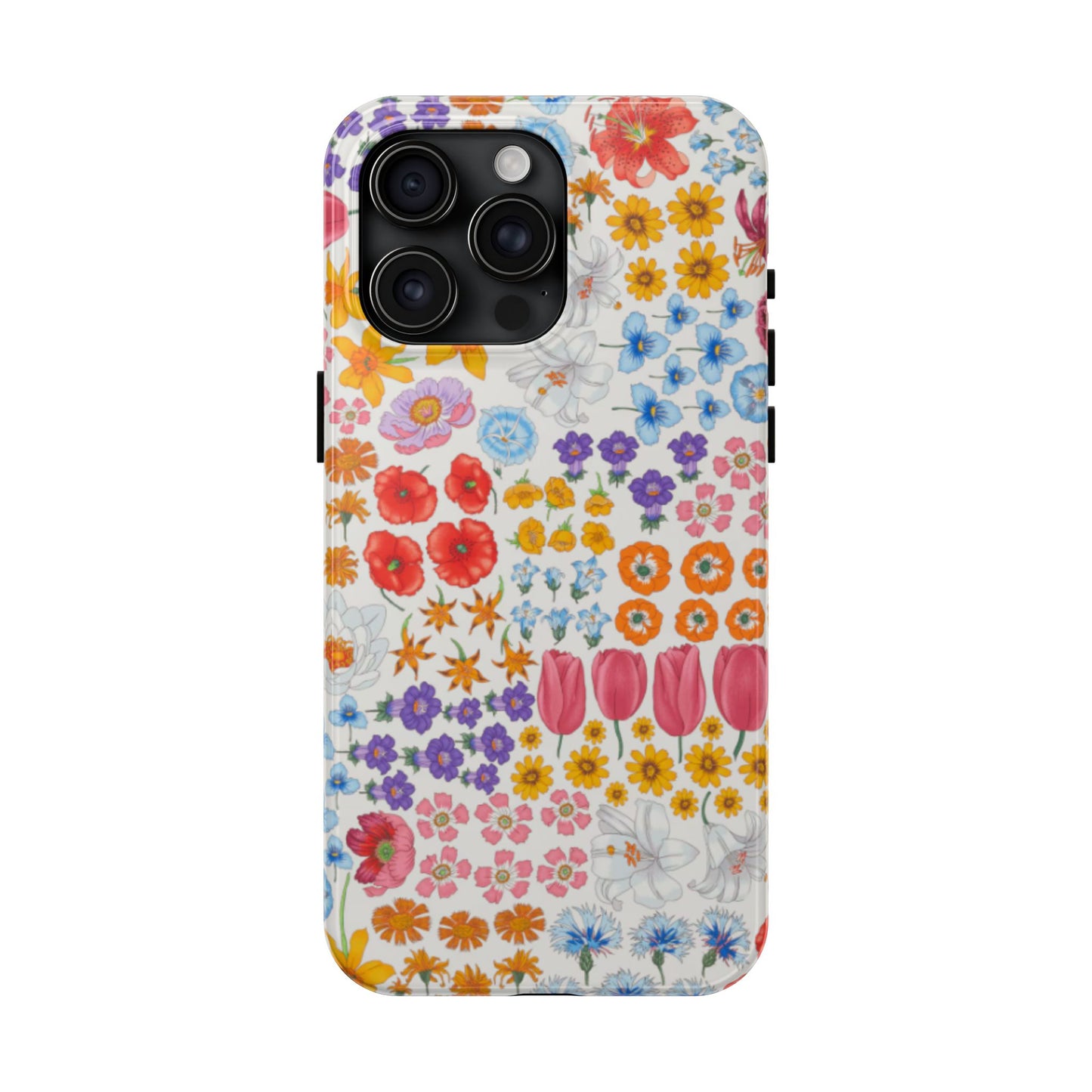 Vibrant Floral Tough Phone Case "Flora"- Durable Protection for Your Device