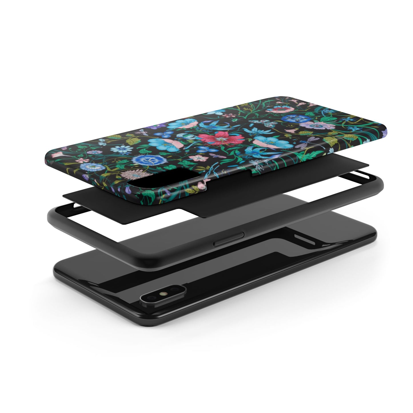 Vibrant Floral Tough Phone Case - Stylish and Durable Protection