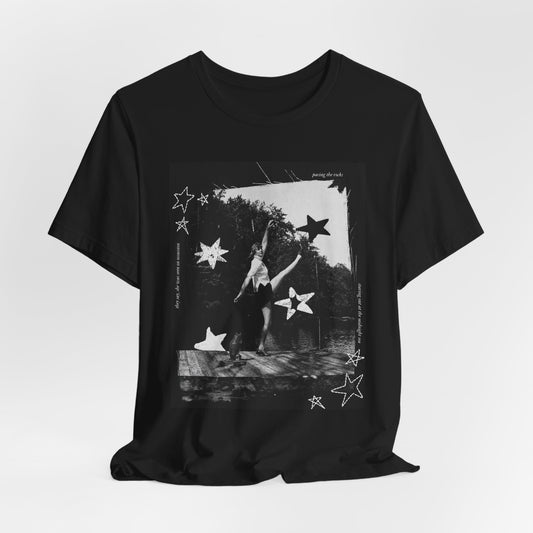 Dancing on the Pier T-Shirt — Black & White Star Graphic