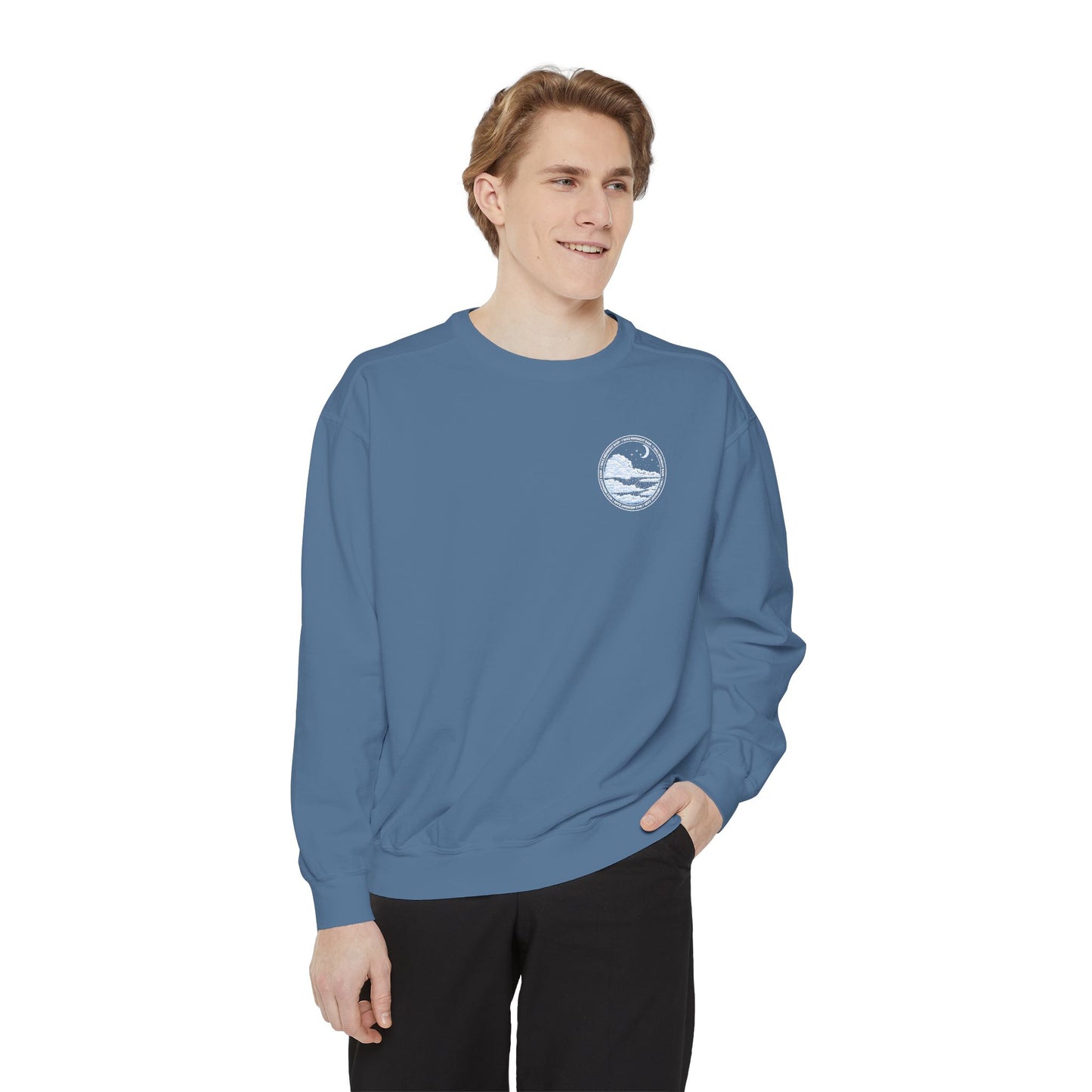 Sweatshirt — Moonlit Ocean Circle Graphic Crewneck