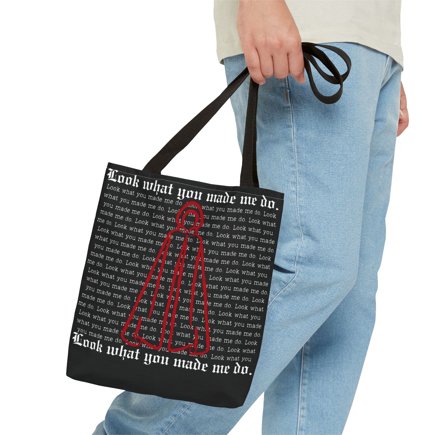 Stylish Tote Bag with 'Look What You Made Me Do' Handmaid's Design | Reusable Shopping Bag, Gift for Music Lovers, Casual Bag, Trendy Accessory