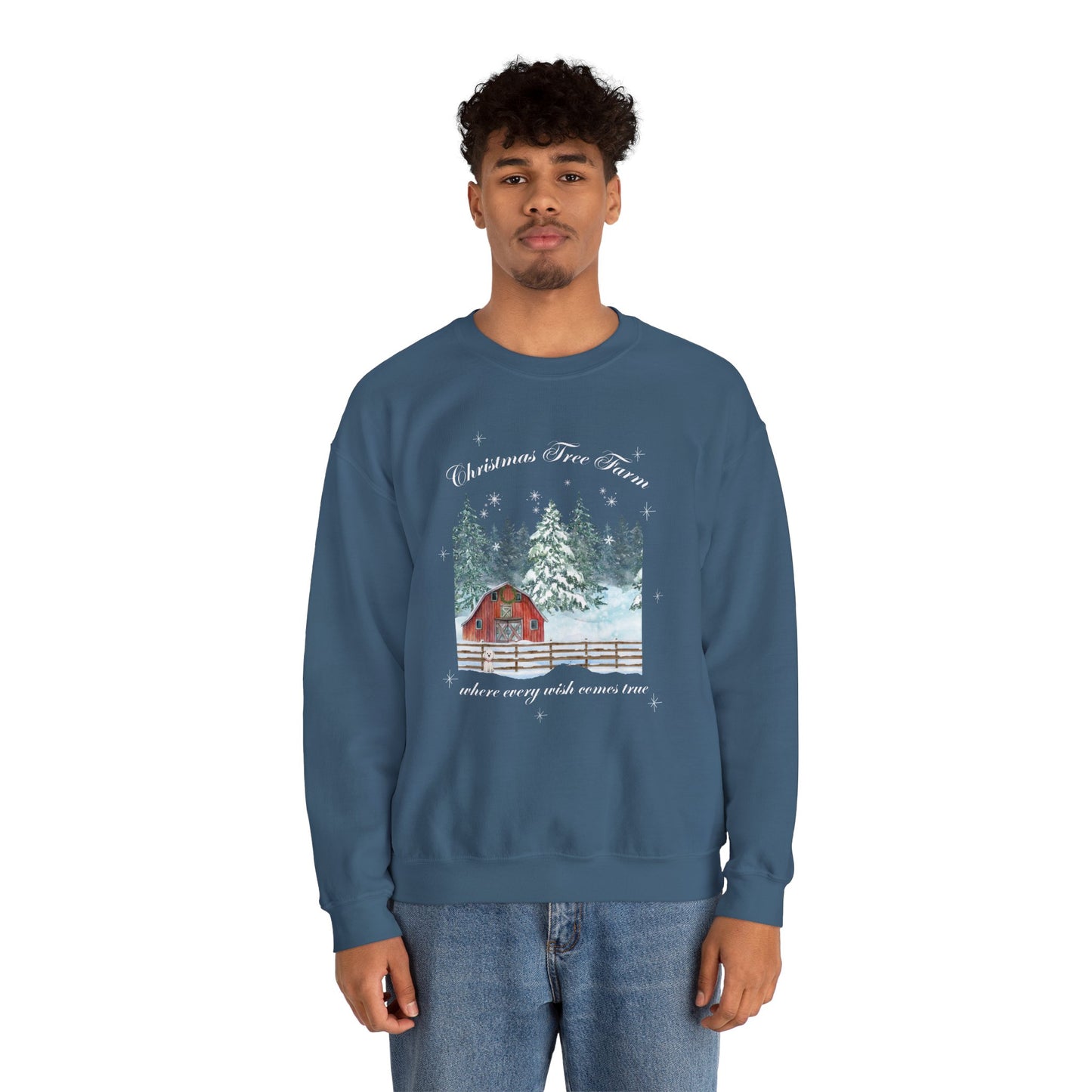 Tree Farm Wishes - Unisex Heavy Blend™ Crewneck Sweatshirt