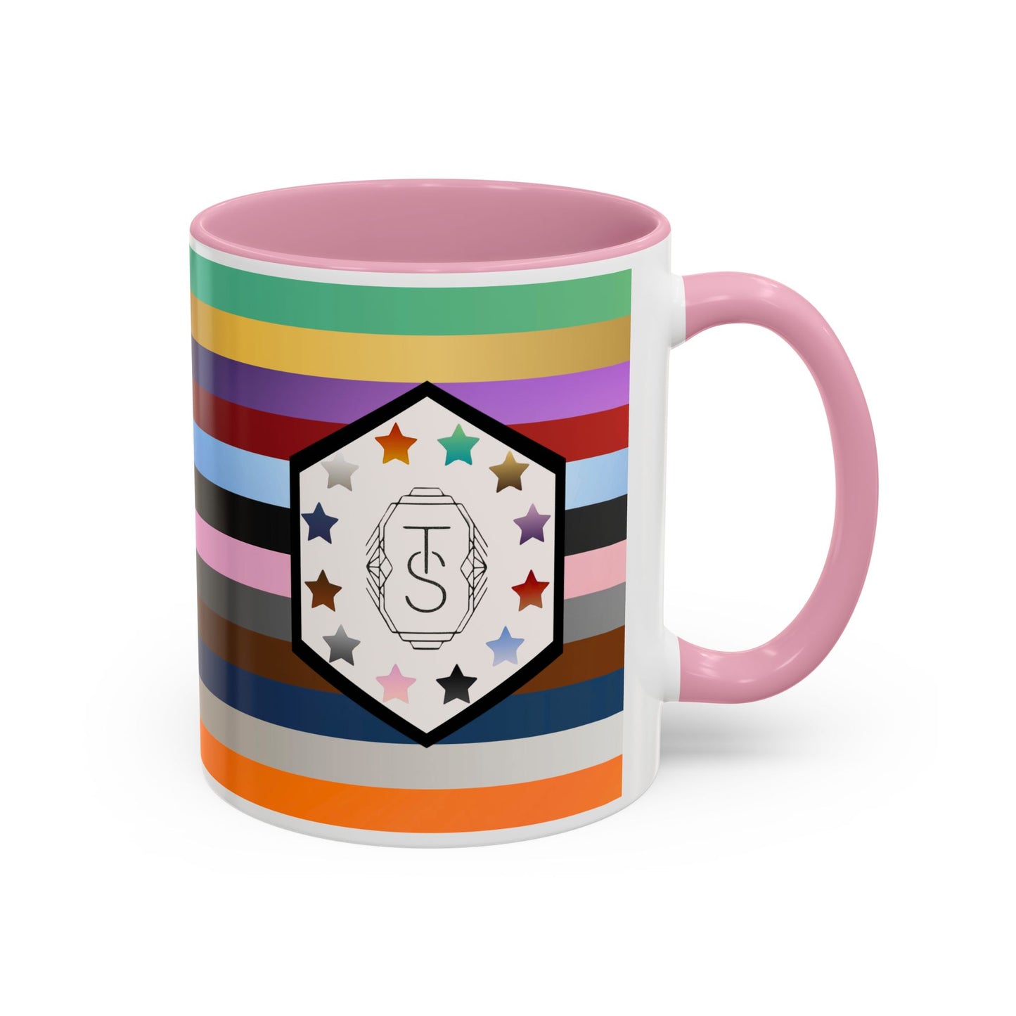TAYpendence Day - Colorful Striped Coffee Mugs - Unique Gift for Coffee Lovers, Colorful Cups, Rainbow Mugs, Personalized Drinkware, Gift for Her