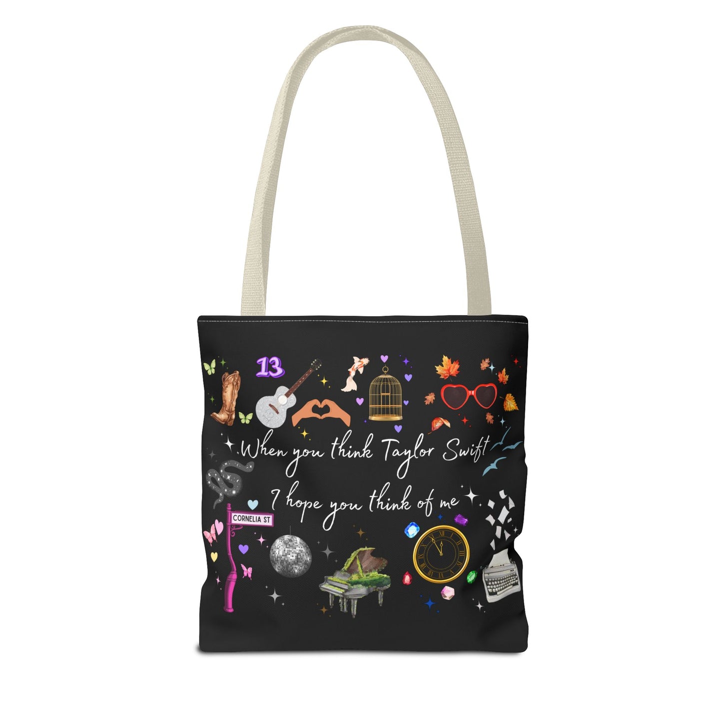 I hope you think of me Tote Bag, Music Lover Gift, Stylish Reusable Bag, Concert Accessory, Fan Merchandise