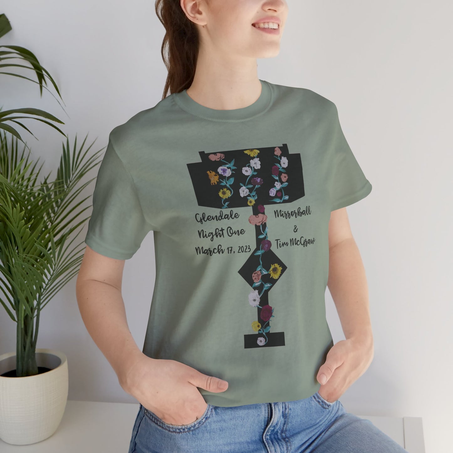 Custom Dates and Surprise Songs - Stage Flowers - Long Live - Unisex Jersey Short Sleeve Tee