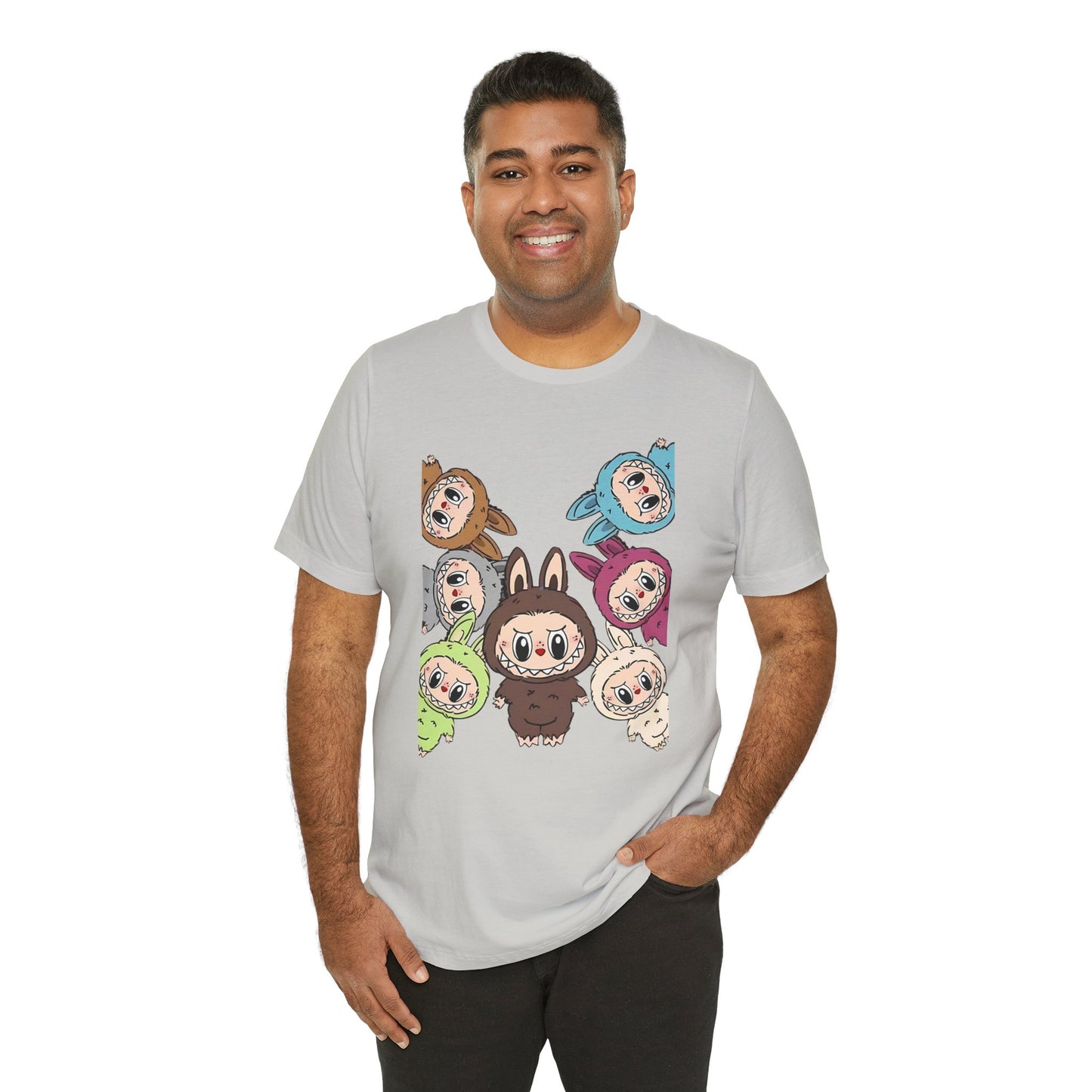 Cute Character Tee, Unisex Graphic T-Shirt, Fun Casual Wear, Trendy Tee, Playful Everyday Outfit