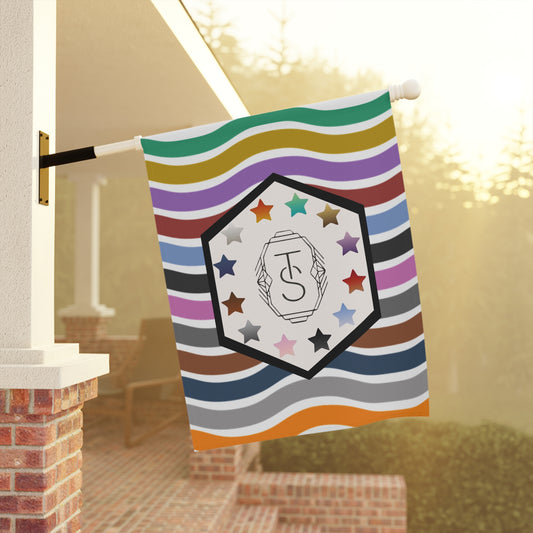 Wavy Tay-pendence Day Flag - Garden & House Banner, Colorful Garden Flag, Outdoor Decor, Personalized Yard Sign, Seasonal Home Decoration, Front Porch Banner
