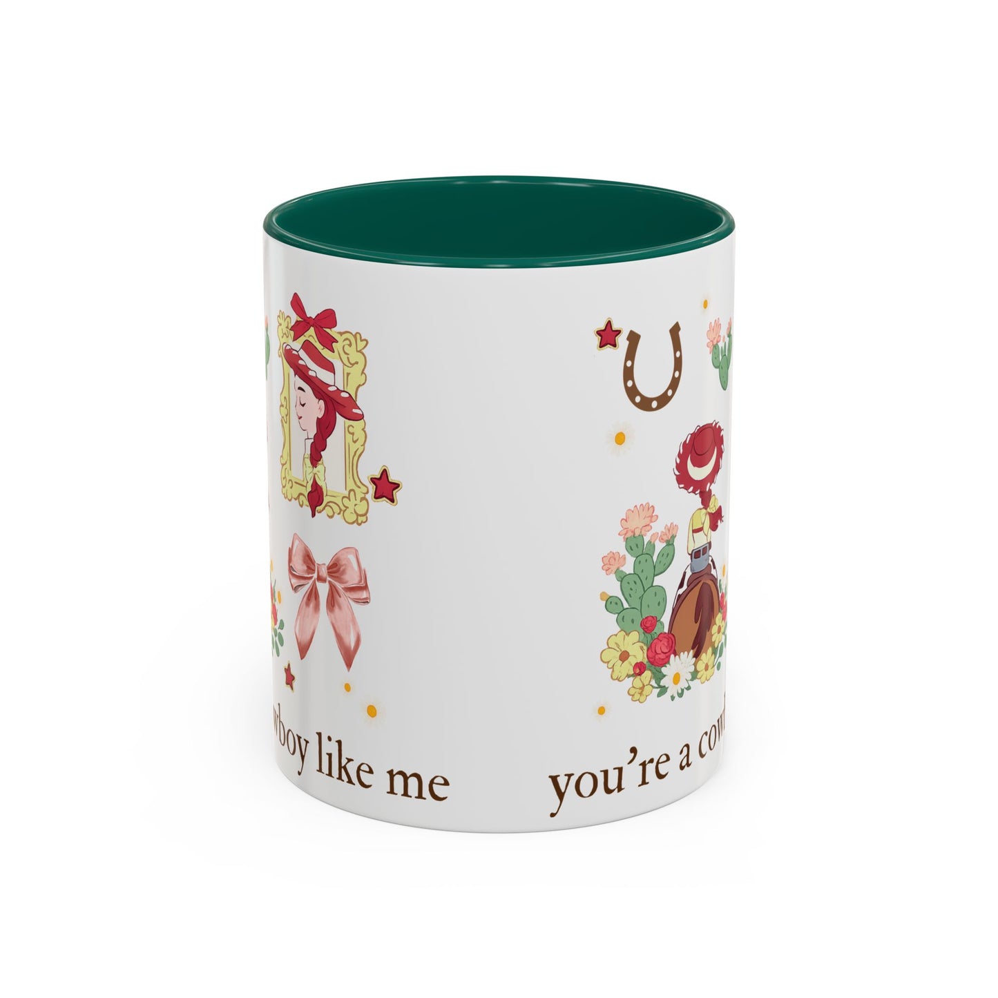 Cowgirl Cowboy Mug – "You're a Cowboy Like Me" Colorful 11oz Ceramic Coffee Cup