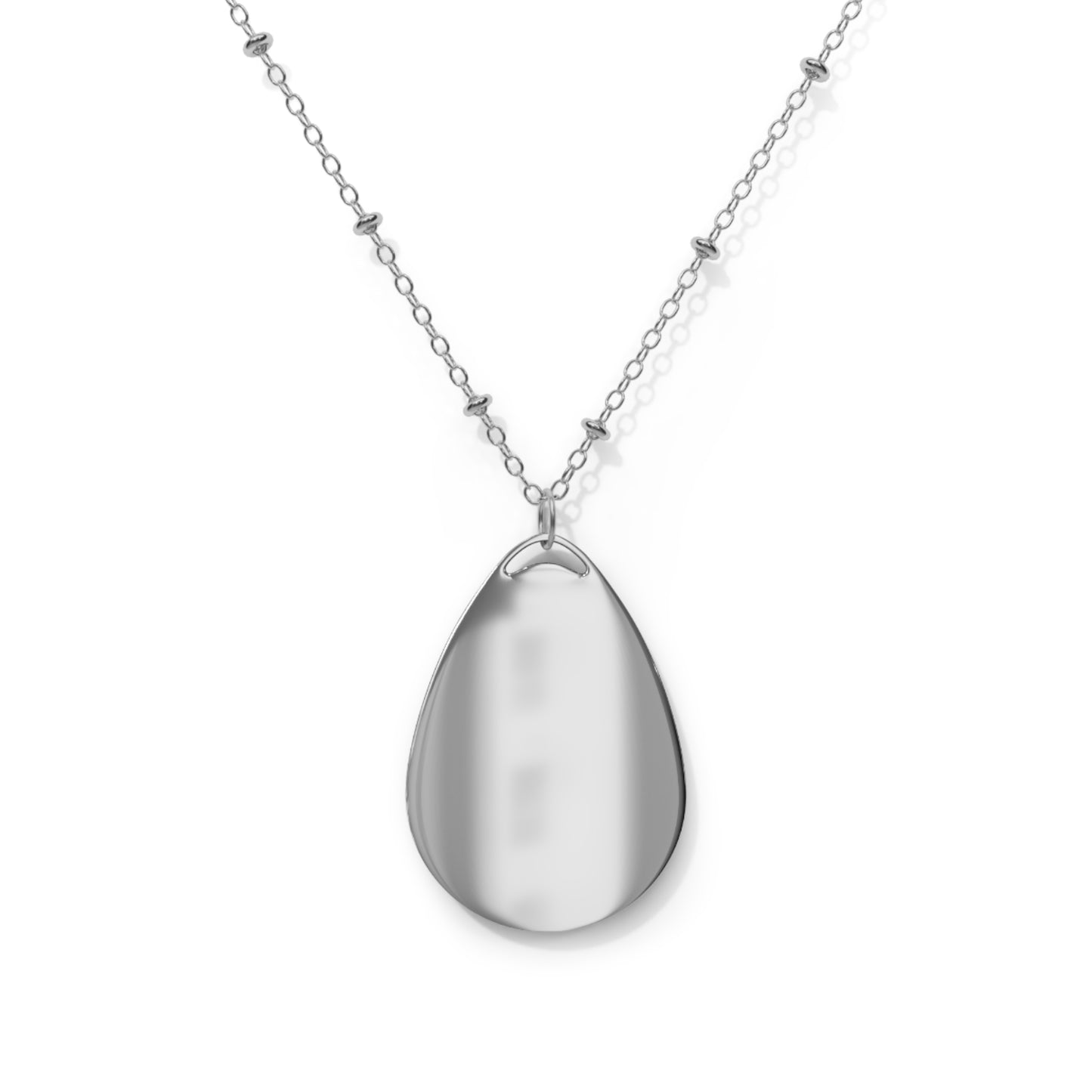 Surprise Song Piano Inspired Oval Necklace