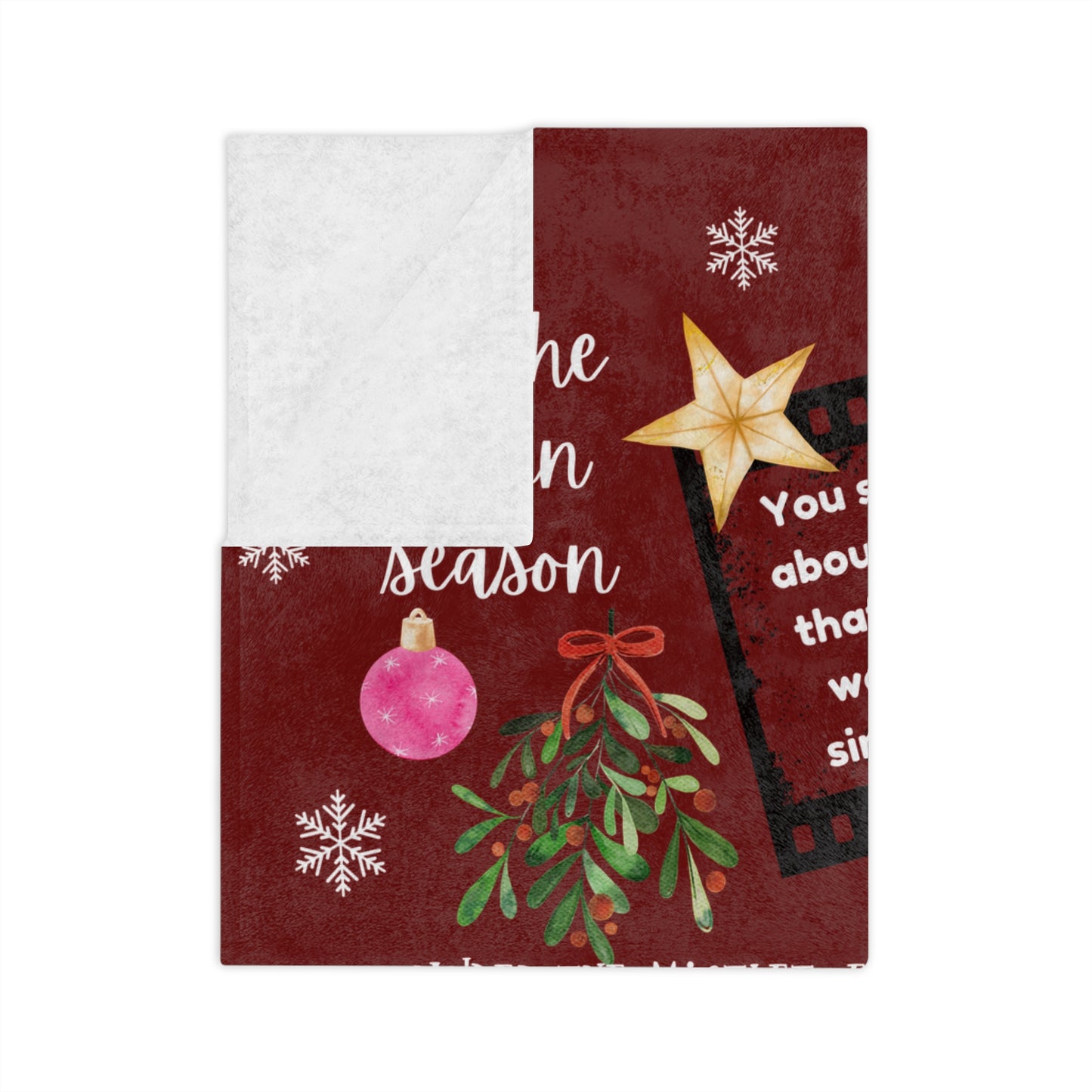 Merry Swiftmas - Swiftie Christmas Lyrics Collage - Velveteen Microfiber Blanket