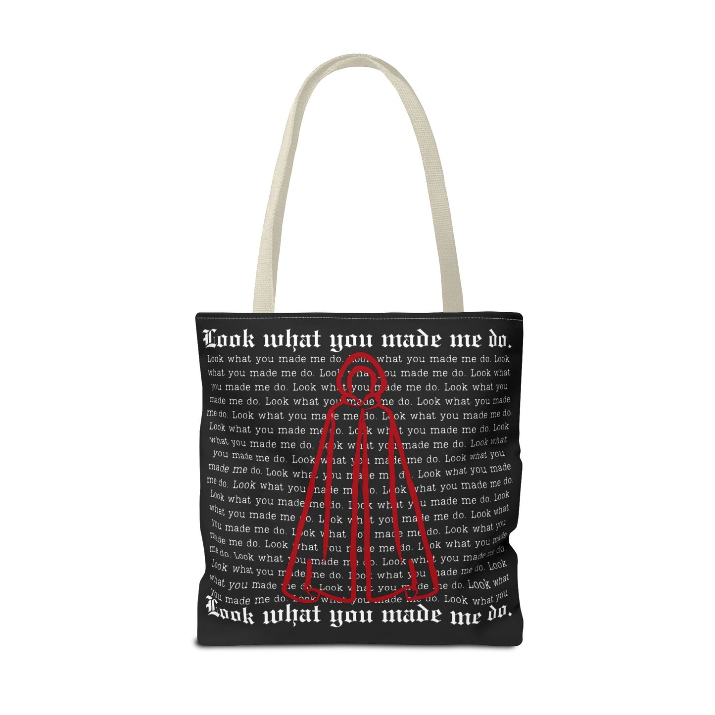 Stylish Tote Bag with 'Look What You Made Me Do' Handmaid's Design | Reusable Shopping Bag, Gift for Music Lovers, Casual Bag, Trendy Accessory