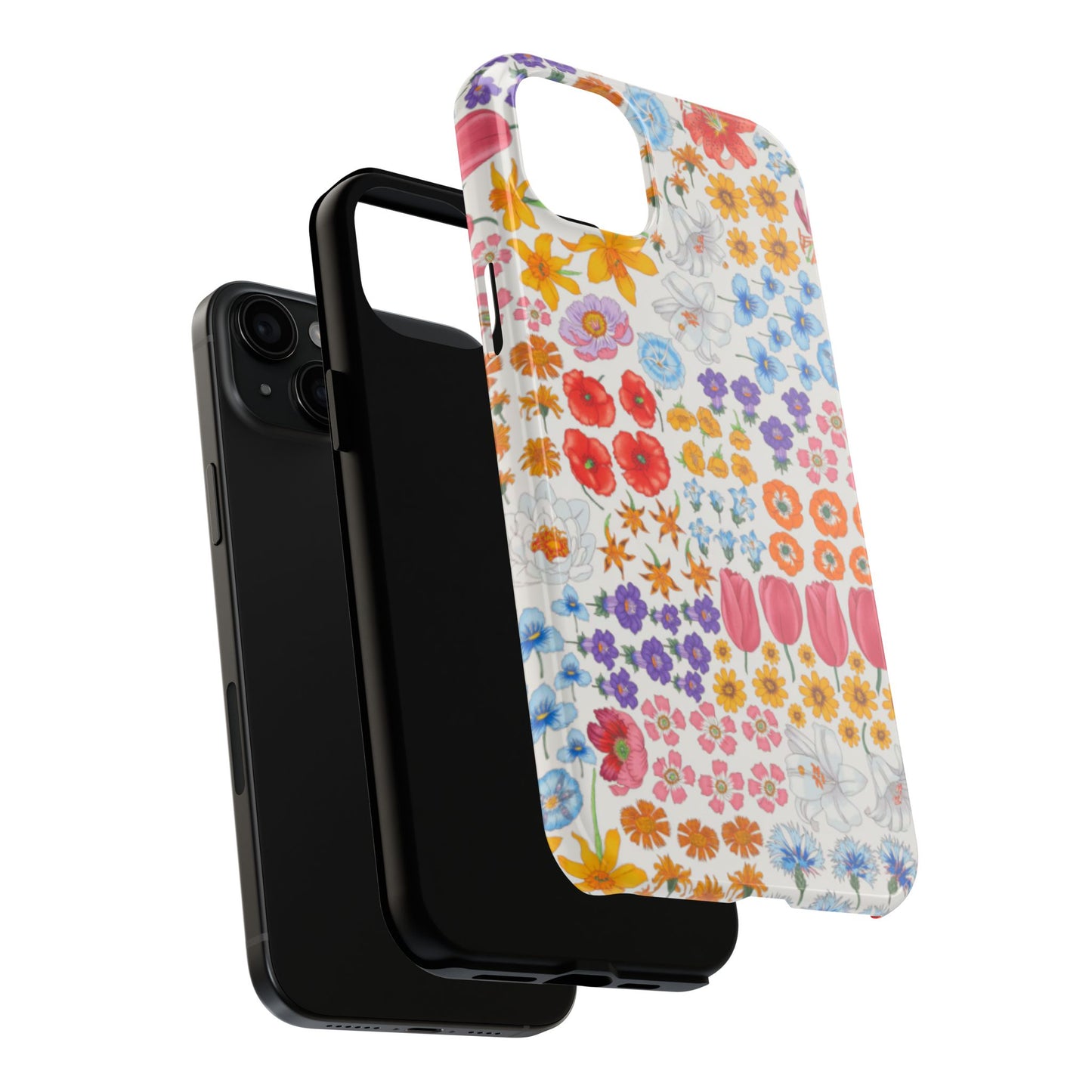 Vibrant Floral Tough Phone Case "Flora"- Durable Protection for Your Device