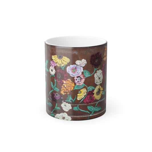 Color Changing Mug, 11oz -  Surprise Song Floral Piano