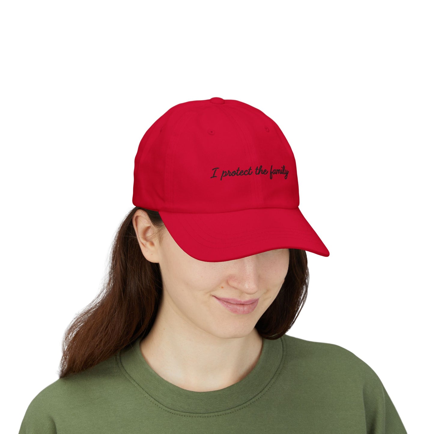 Embroidered I Protect the Family "Dad Hat", Baseball Hat