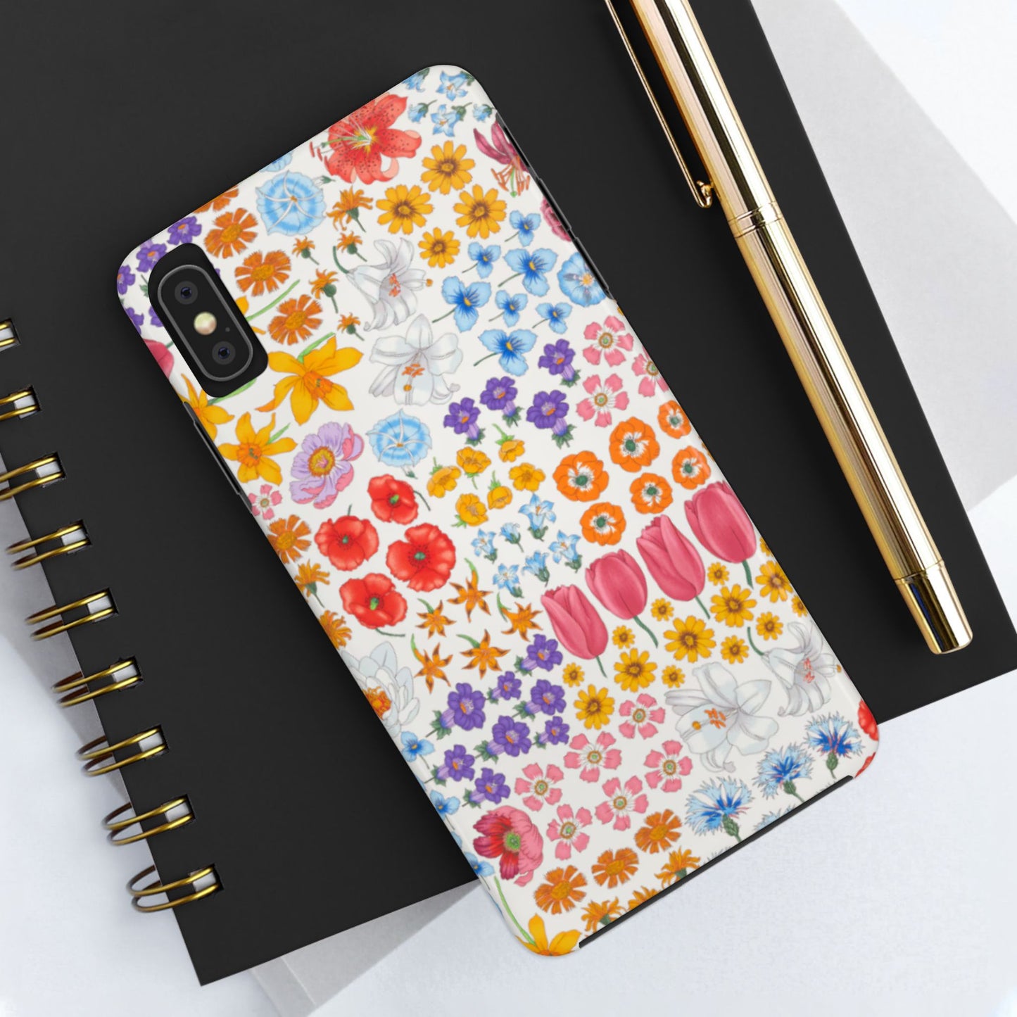 Vibrant Floral Tough Phone Case "Flora"- Durable Protection for Your Device