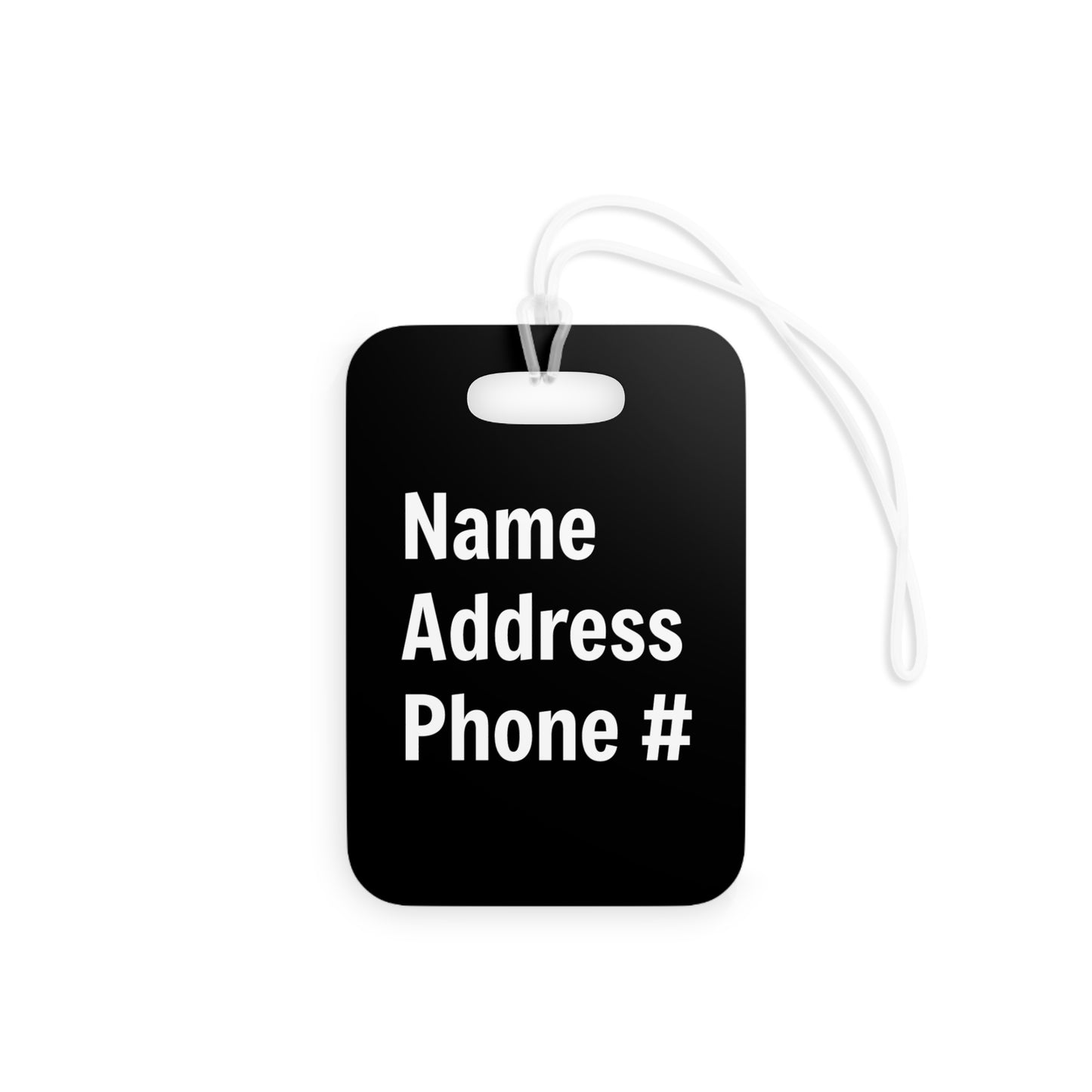 Moonlit Cabin Luggage Tag — 'time,curious time' Travel ID Tag