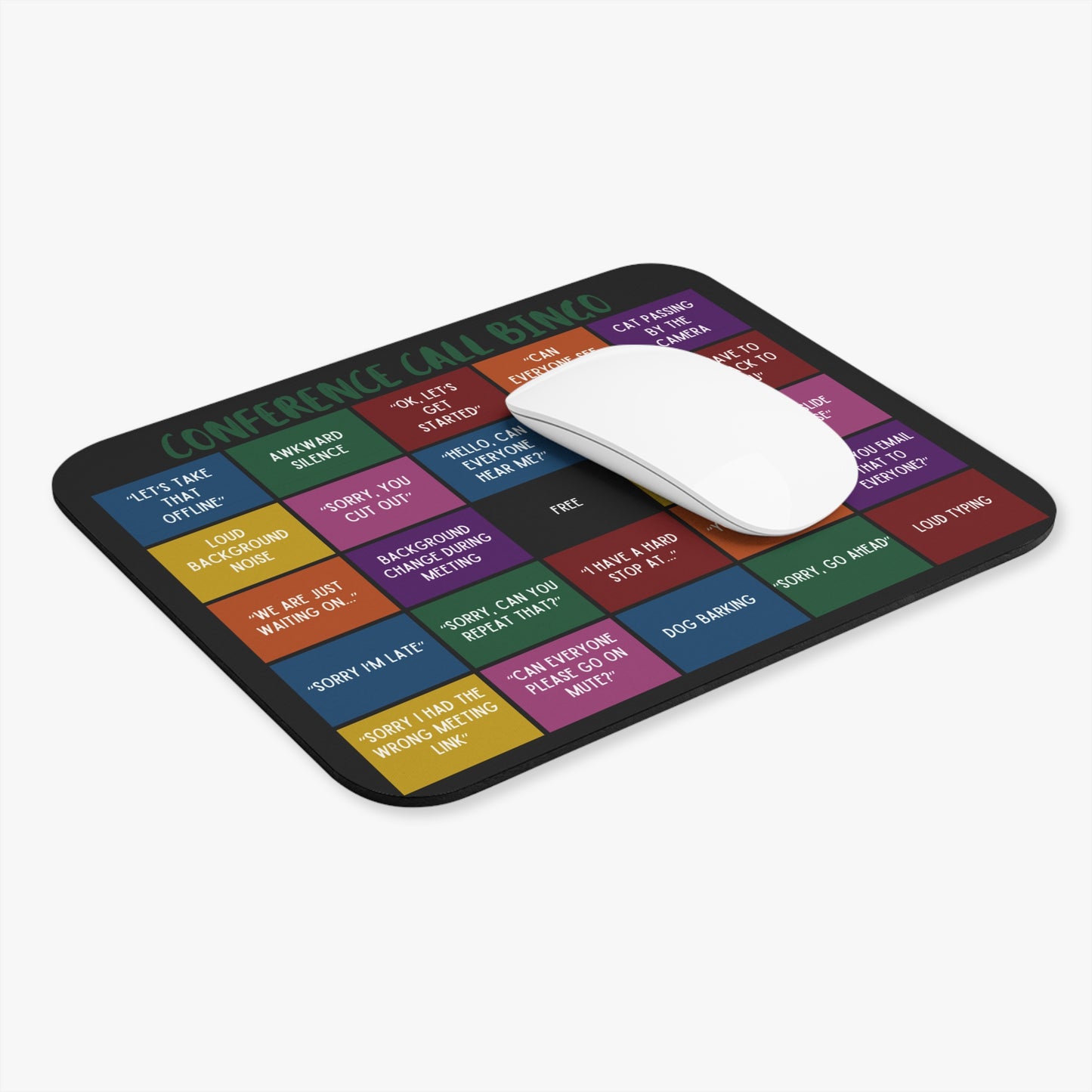 Conference Call Bingo - Mouse Pad (Rectangle)