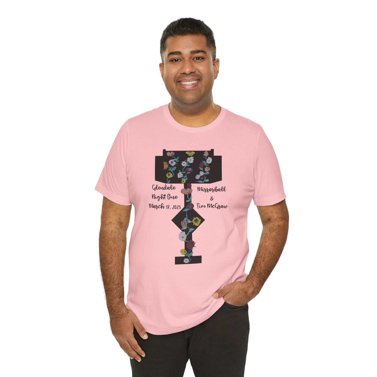 Custom Dates and Surprise Songs - Stage Flowers - Long Live - Unisex Jersey Short Sleeve Tee